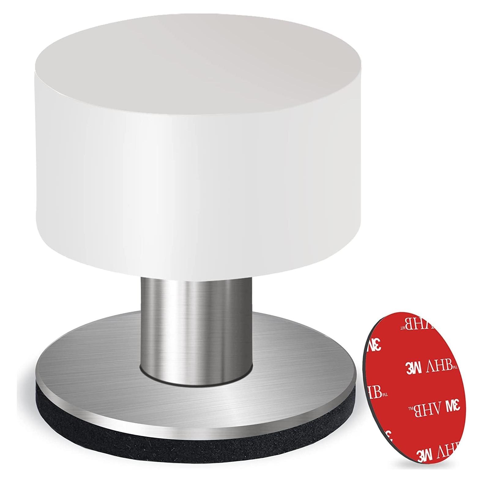 Topes de puerta autoadhesivos THYBDB de goma y acero inoxidable