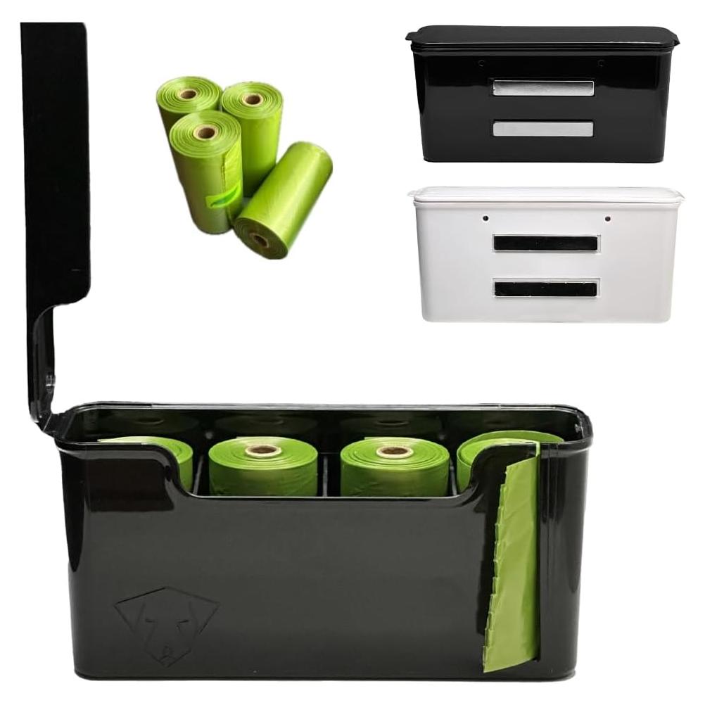 Dispensador de bolsas de desecho Skylar Pet D4 - Magnético - Negro