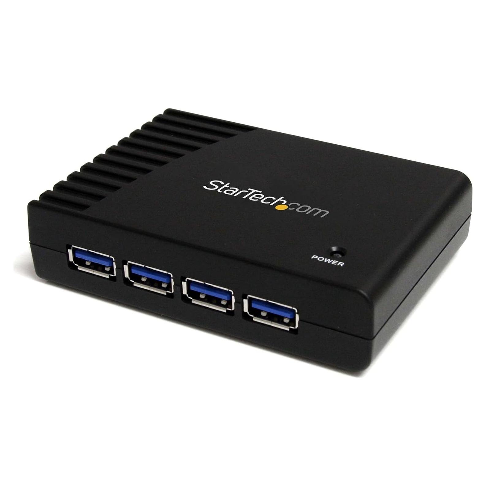 Hub USB 3.0 StarTech de 4 Puertos Alimentado 5Gbps