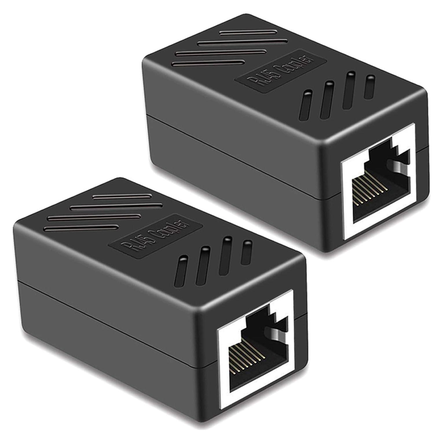 Acoplador RJ45 PLUSPOE Hembra a Hembra 10 Gbps - Paquete de 2