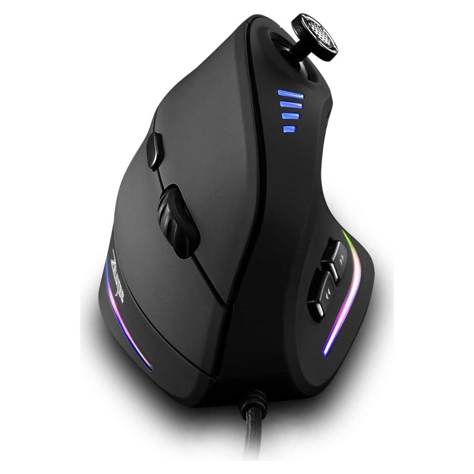 Mouse Gaming Vertical Zelotes C18 10000DPI RGB 11 Botones