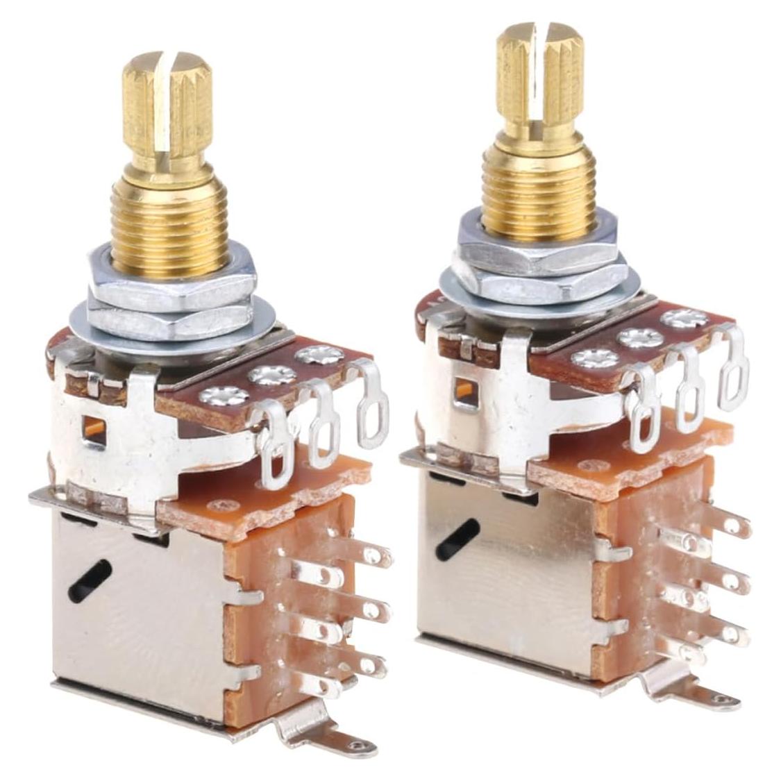 Potenciómetros Push/Pull Musiclily A250K para Guitarra Eléctrica - Juego de 2