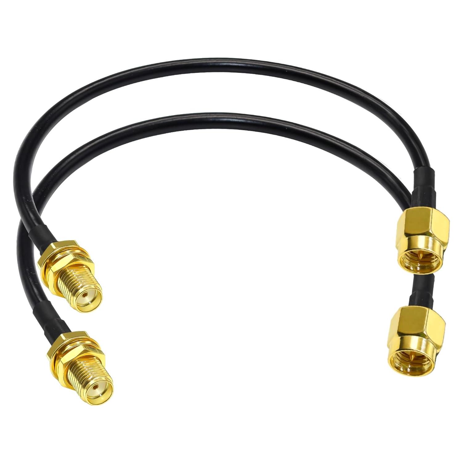 Cable Coaxial SMA RG58 Tuolnk 30cm Macho a Hembra 2 Piezas