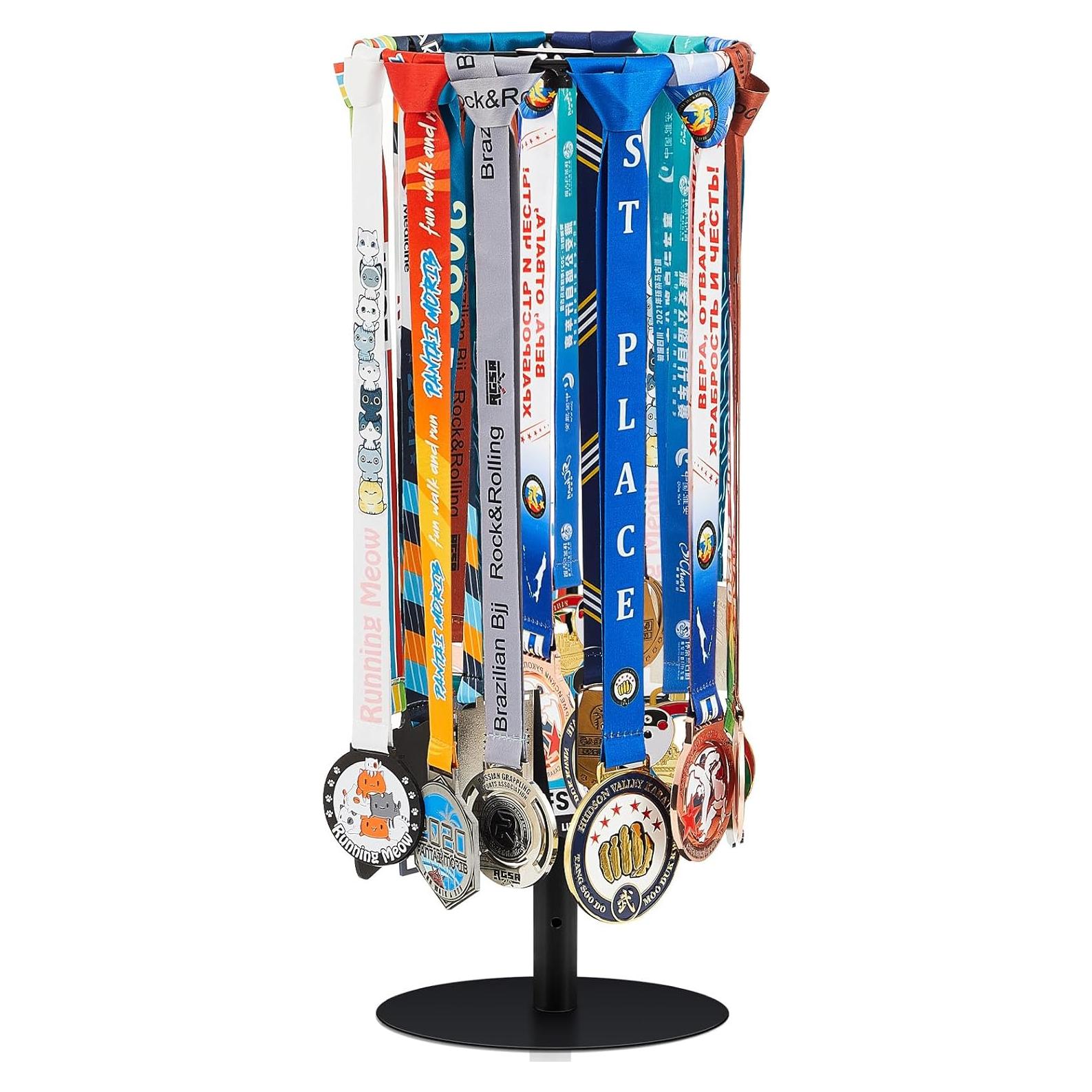 Soporte para Medallas Shimeyao Ajustable 20+ Medallas Negro