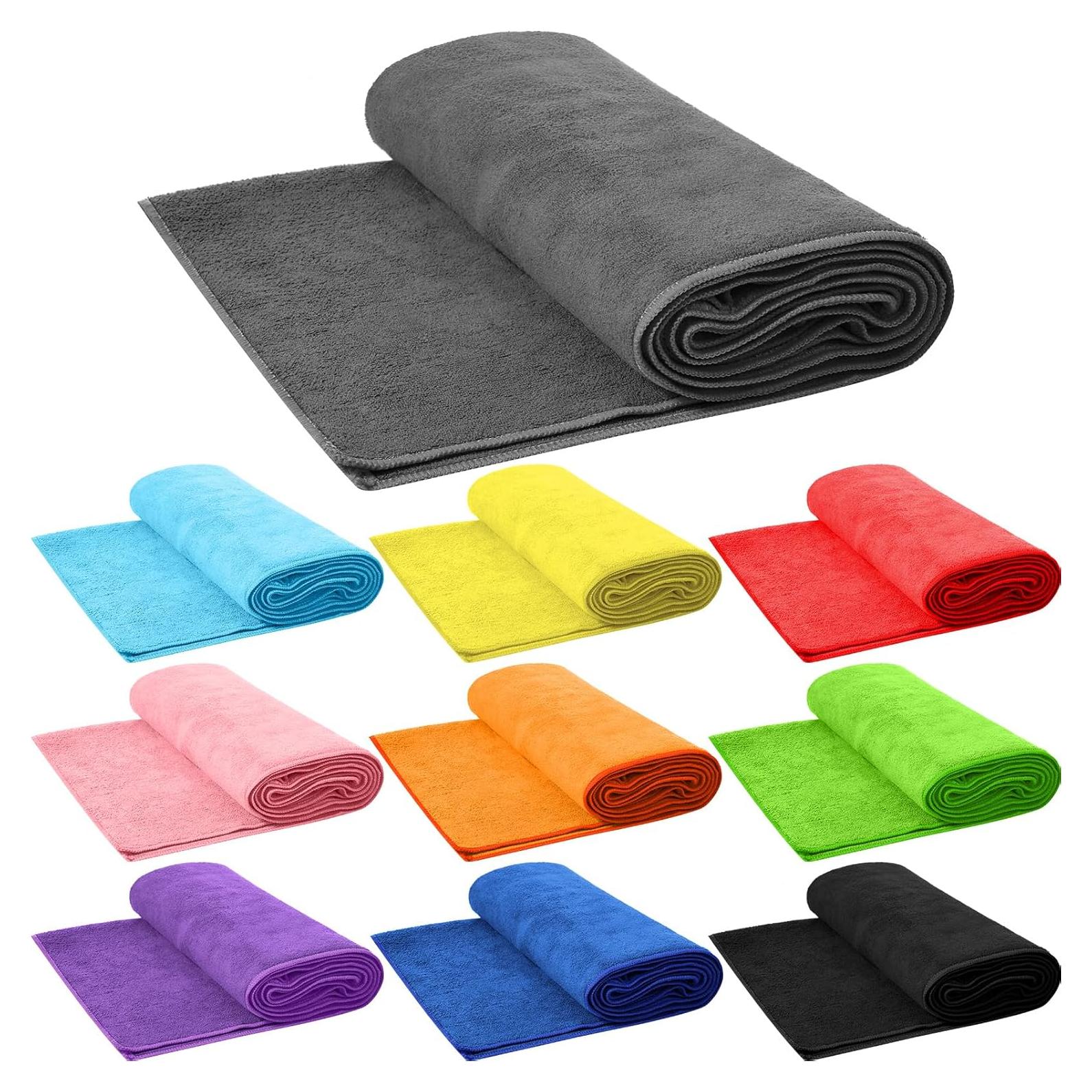 Toallas de Yoga Antideslizantes Breling 10 Pcs Microfibra 68x183cm