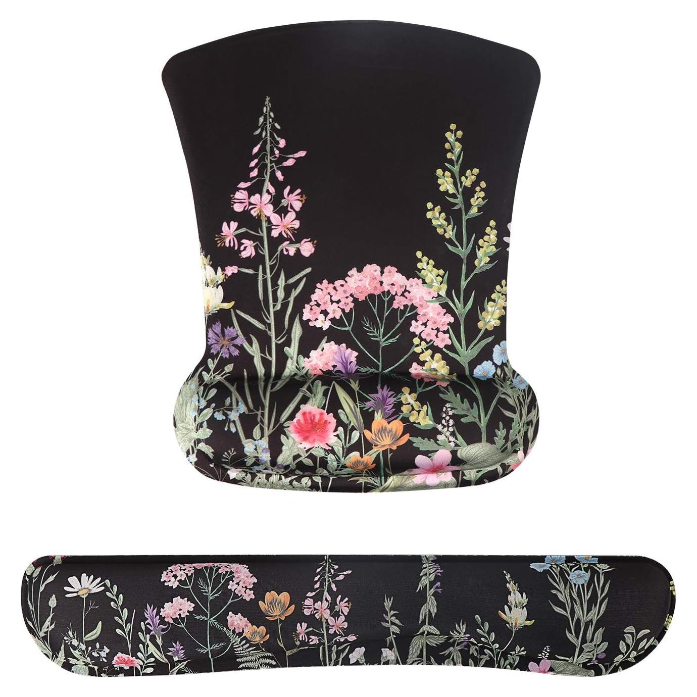 Conjunto Reposamuñecas Ergonómico iCasso Weeds - Espuma de Memoria