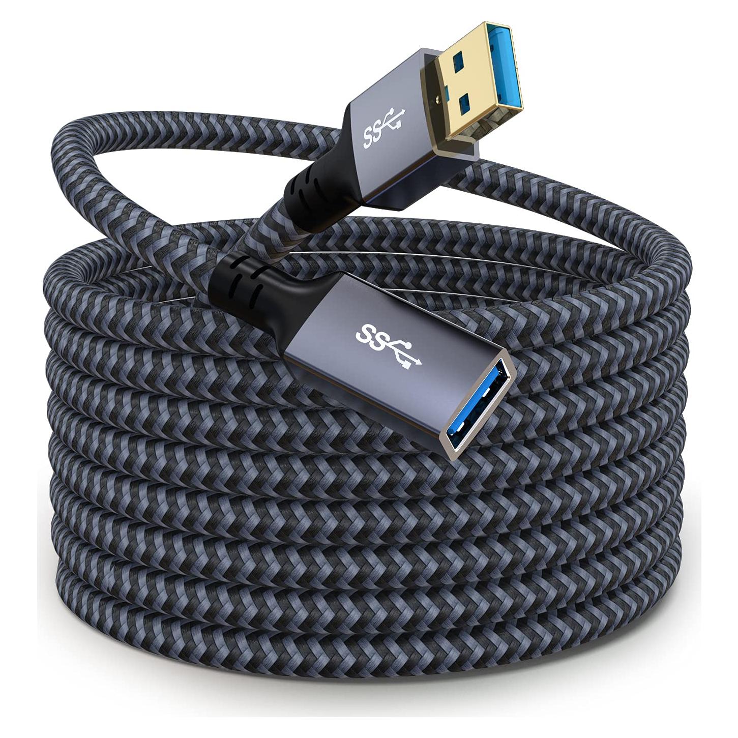 Cable de Extensión USB 3.0 Hisatey 0.91m Macho a Hembra