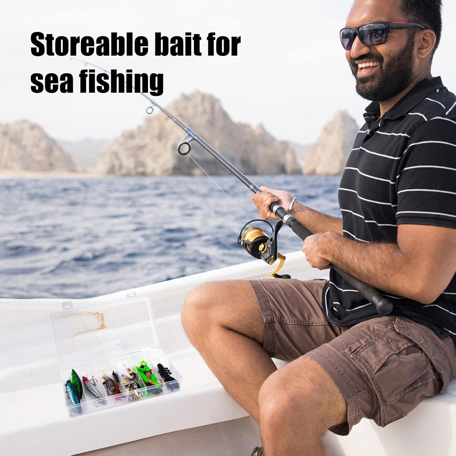 clear visible plastic storage box cosmetic tools storage box makeup tools fishing tackle accessory box organizer jewelry screws hardware accessories organizer box (4Pack)