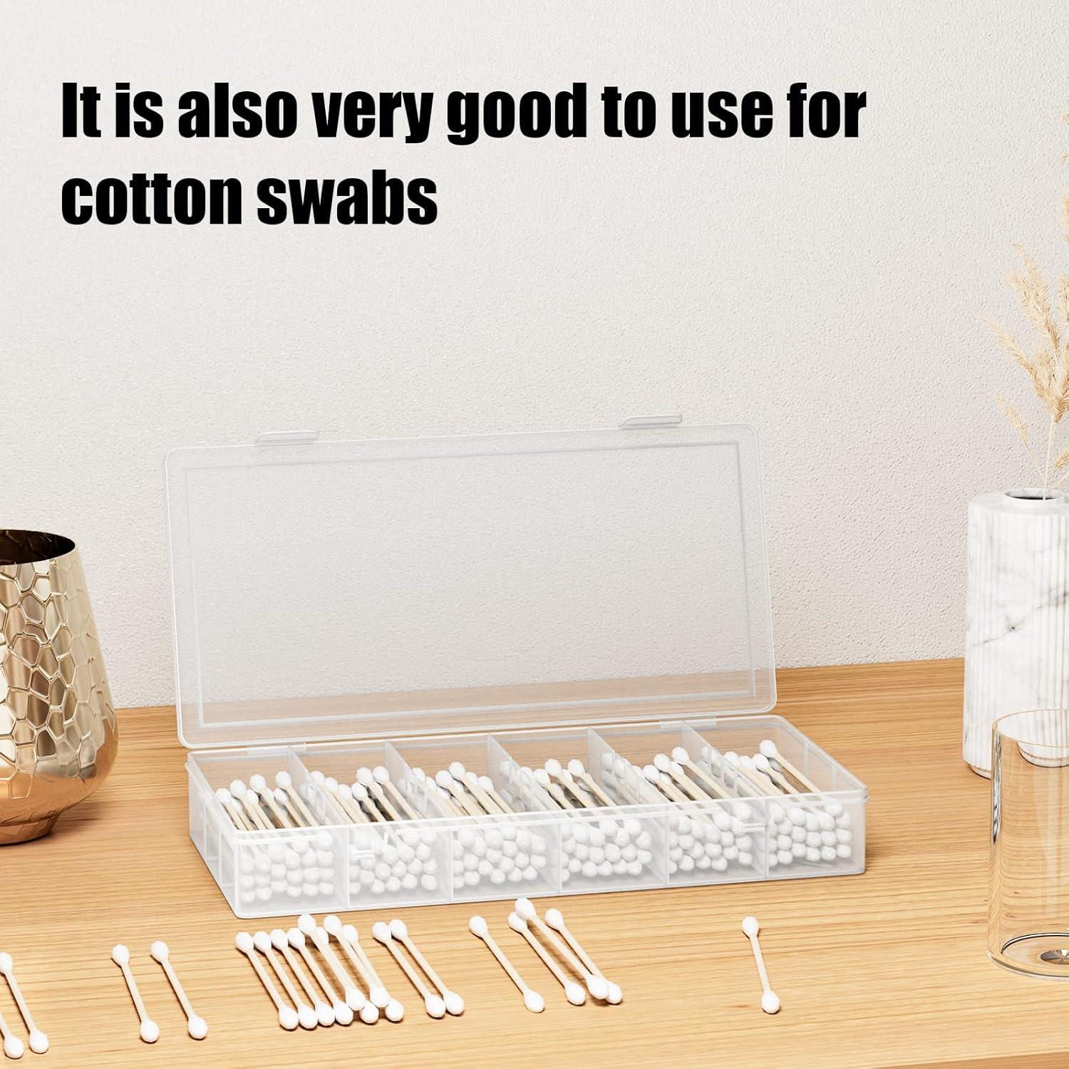 clear visible plastic storage box cosmetic tools storage box makeup tools fishing tackle accessory box organizer jewelry screws hardware accessories organizer box (4Pack)