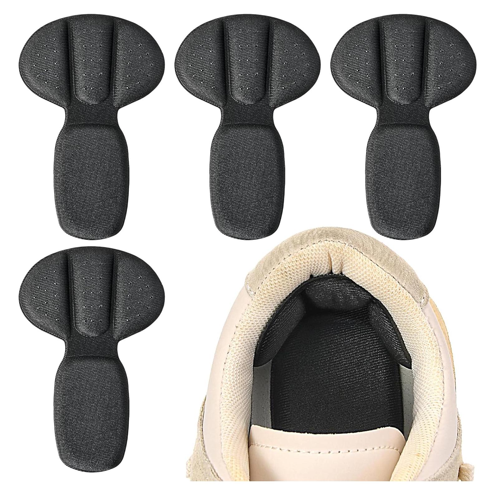 Almohadillas de talón adhesivas WY LIGHTING, 4 piezas, negras