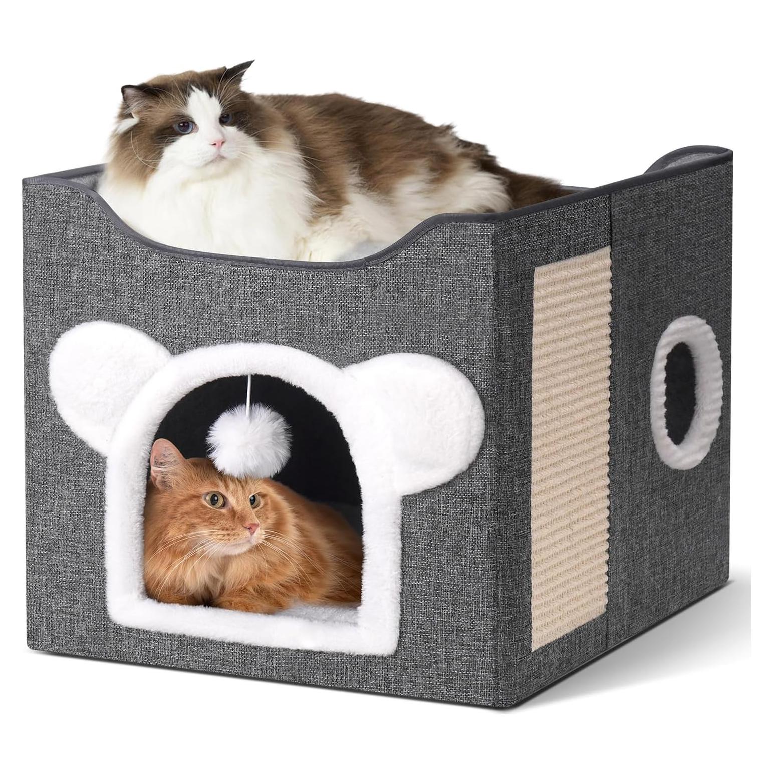 Casa para Gatos MOYLLOG Cueva Plegable 40.6x40.6x33.5cm