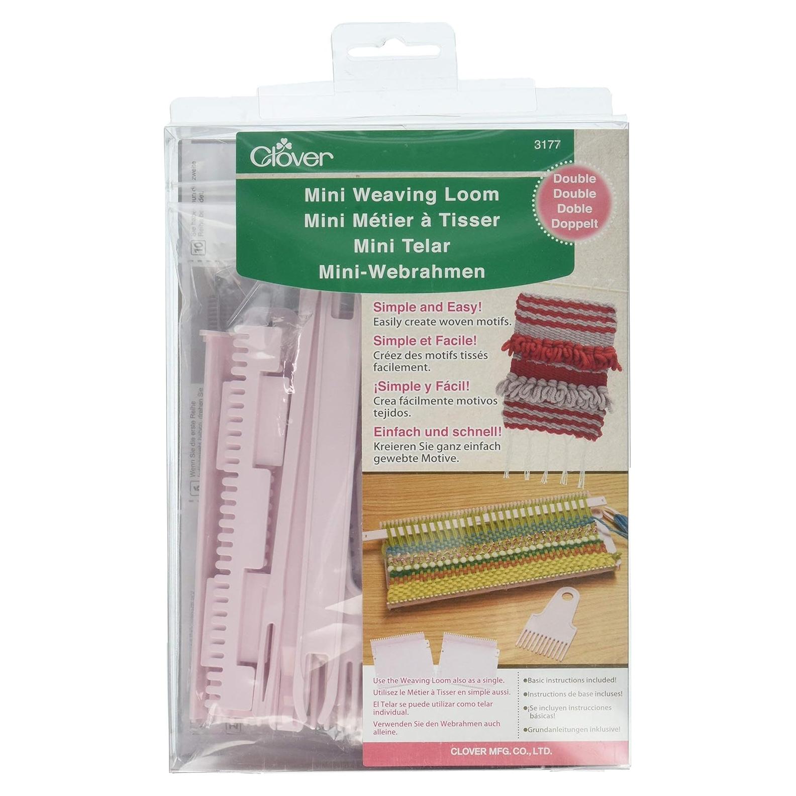 Telar de Weaving Mini Doble Clover 3 Piezas Multicolor