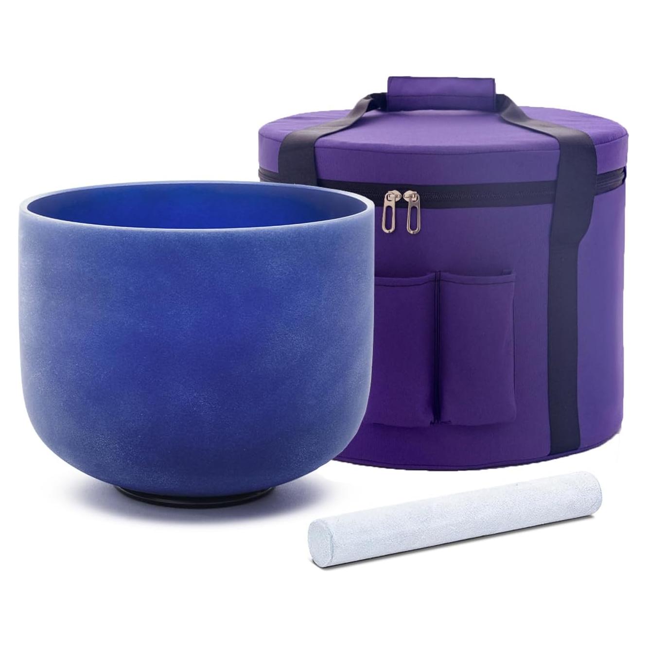 Cuenco de Canto de Cristal Hye-eun 20.32cm Nota A Índigo