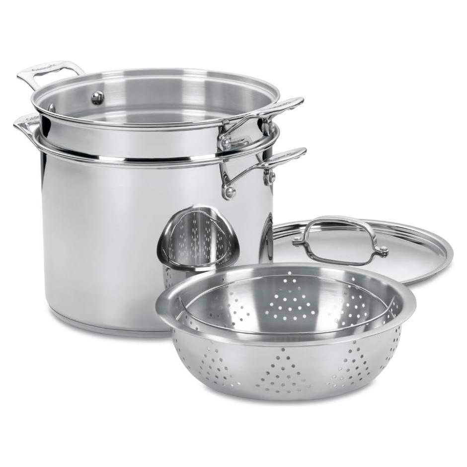 Olla de Cocina Cuisinart 12 Cuartos Acero Inoxidable 77-412P1