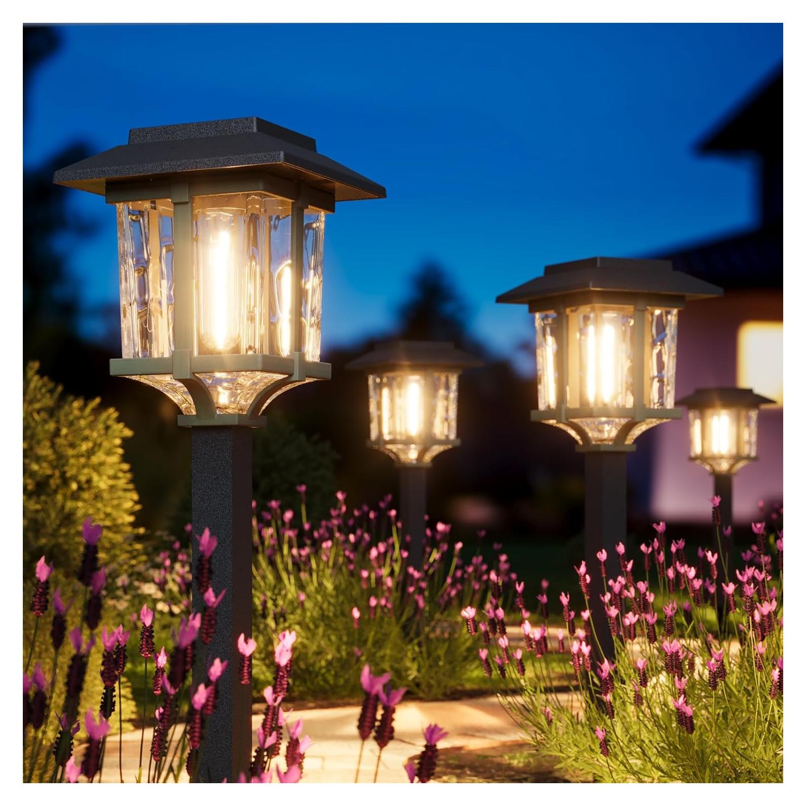 Luces Solares XMCOSY+ para Jardín y Senderos IP65 - 6 Pzas