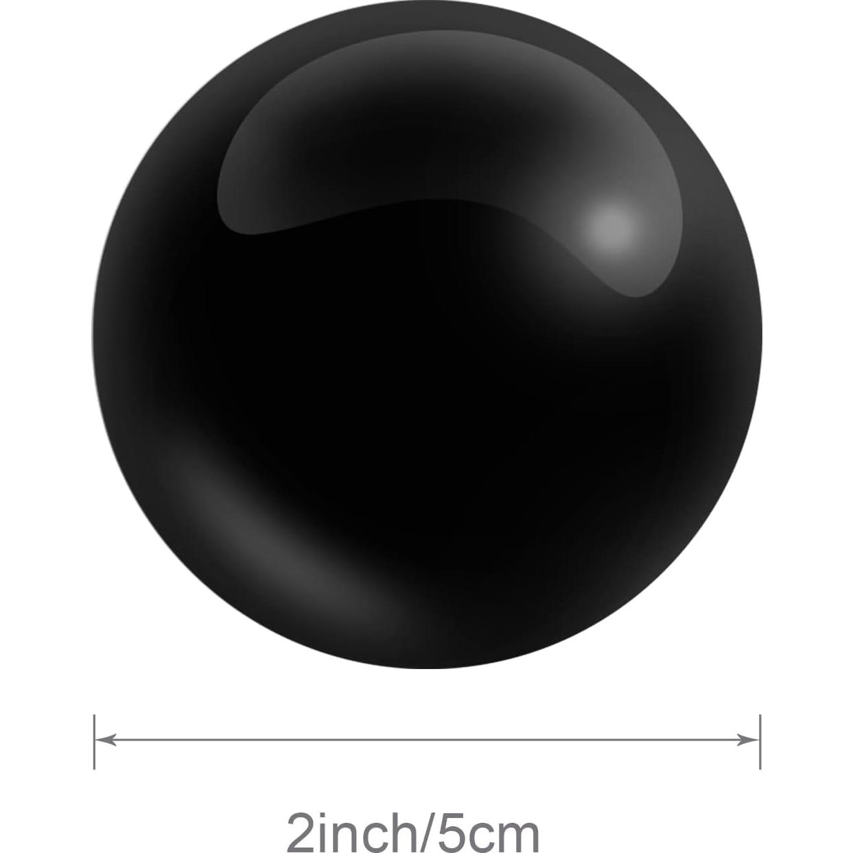 Bolas de Baoding Coolrunner de Mármol Negro 5cm - 2 Piezas