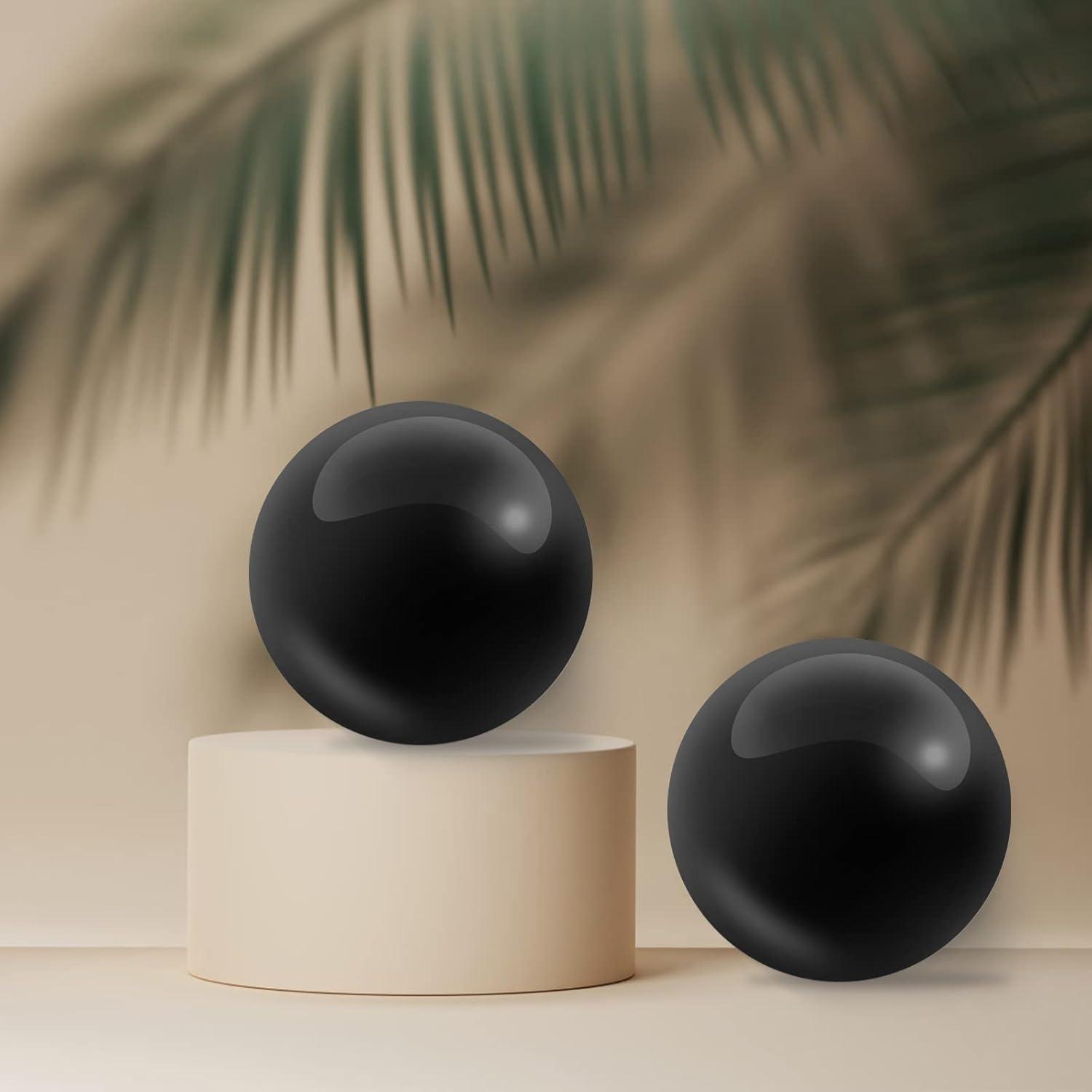 Bolas de Baoding Coolrunner de Mármol Negro 5cm - 2 Piezas