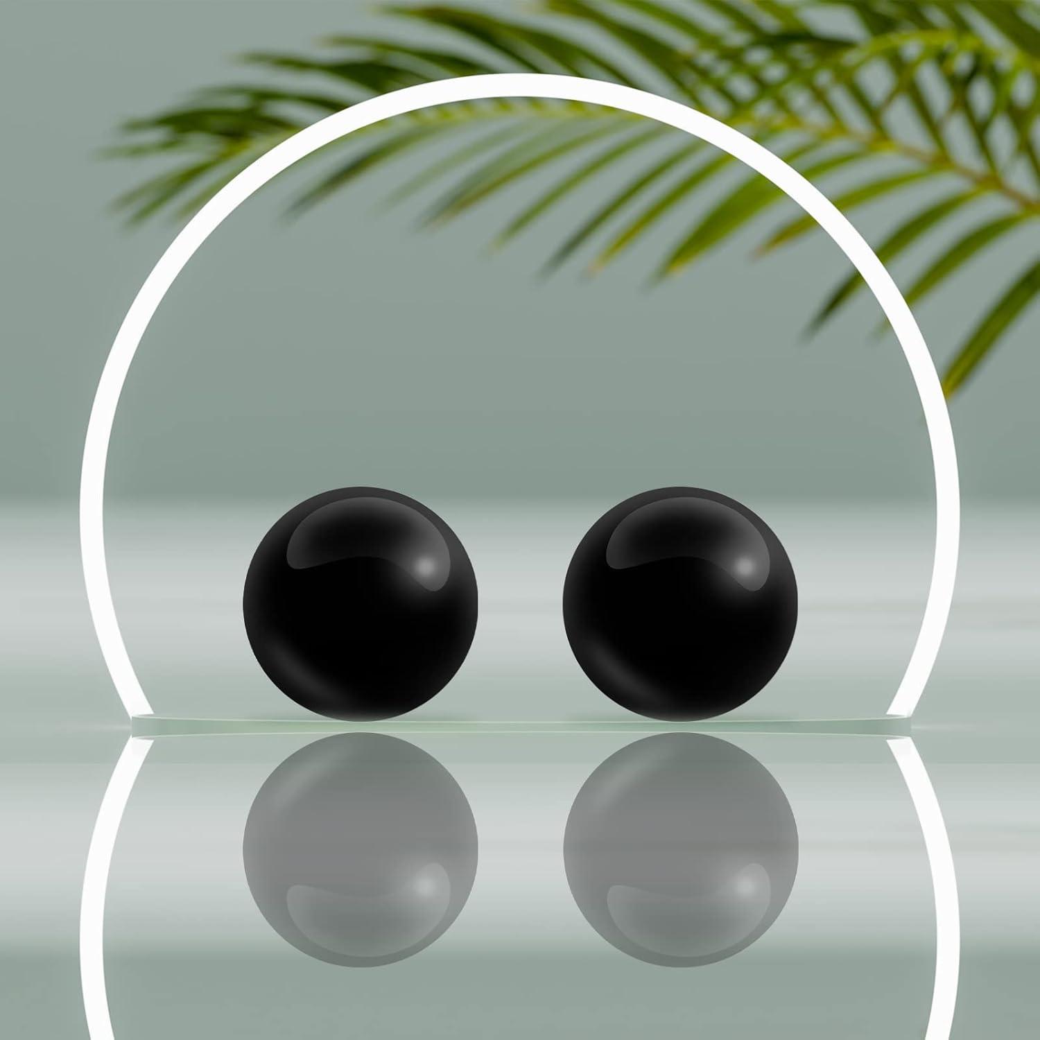 Bolas de Baoding Coolrunner de Mármol Negro 5cm - 2 Piezas