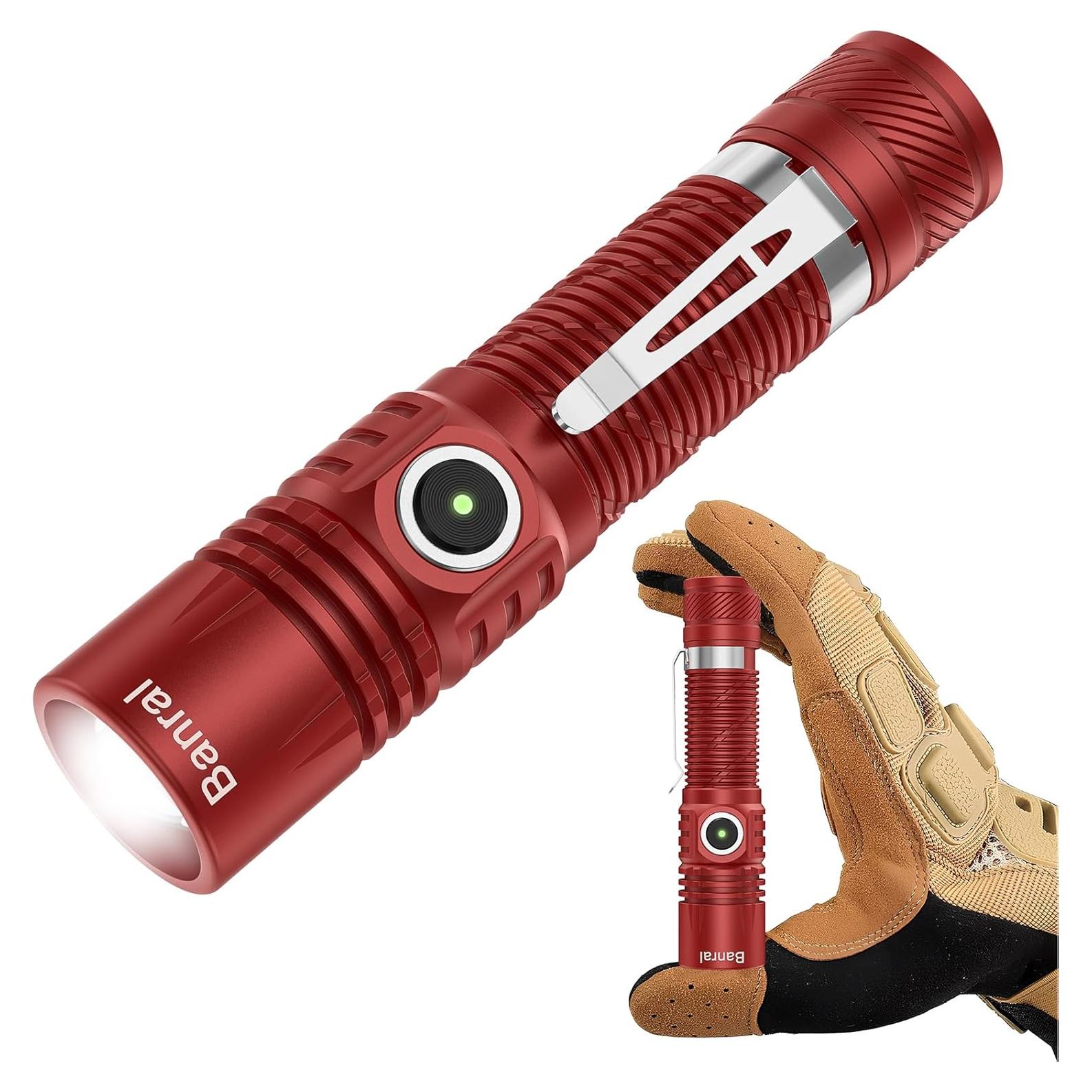 Linterna Táctica Recargable Banral K518 LED USB-C 4 Modos