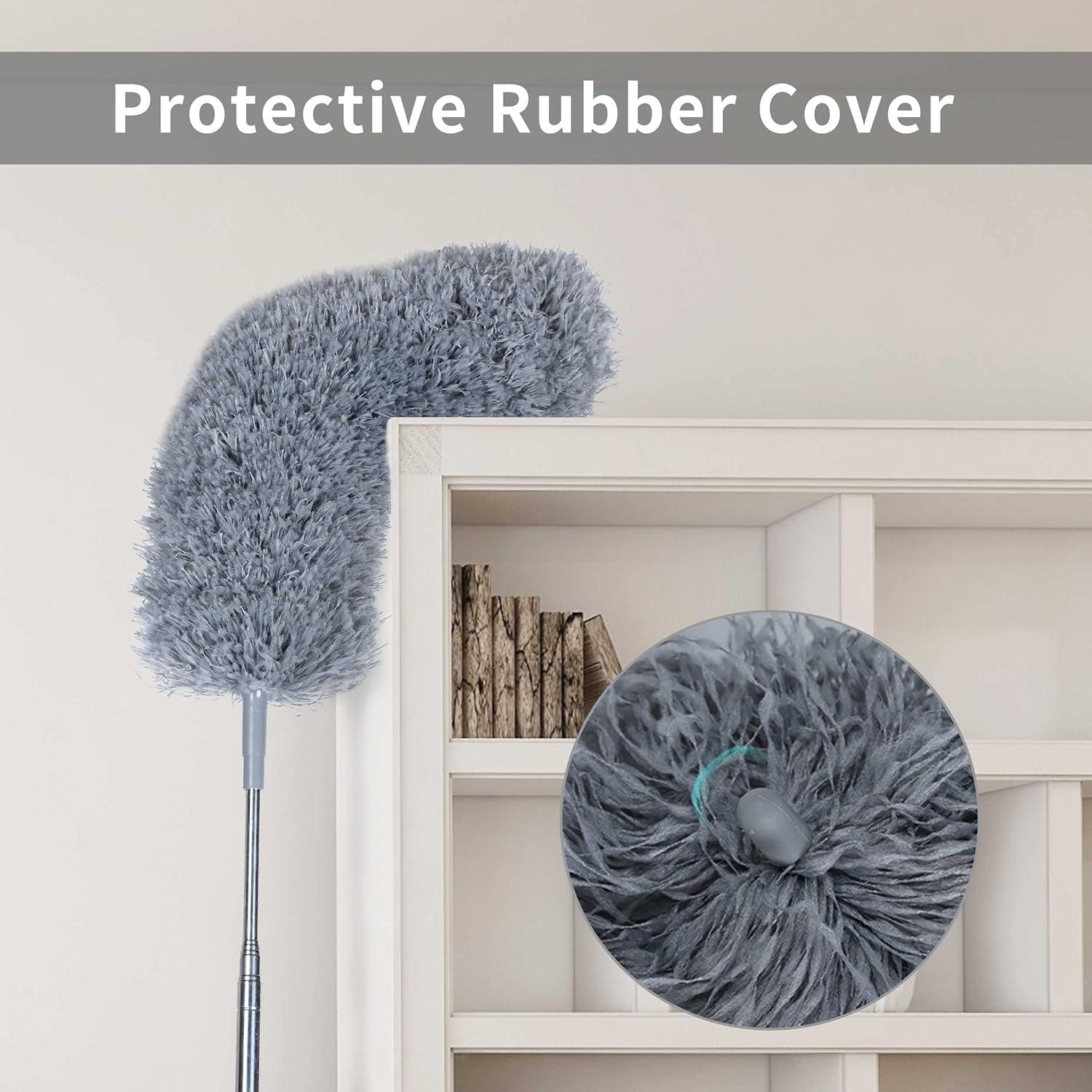 Plumero Extensible BOOMJOY de Microfibra 254 cm Gris Oscuro