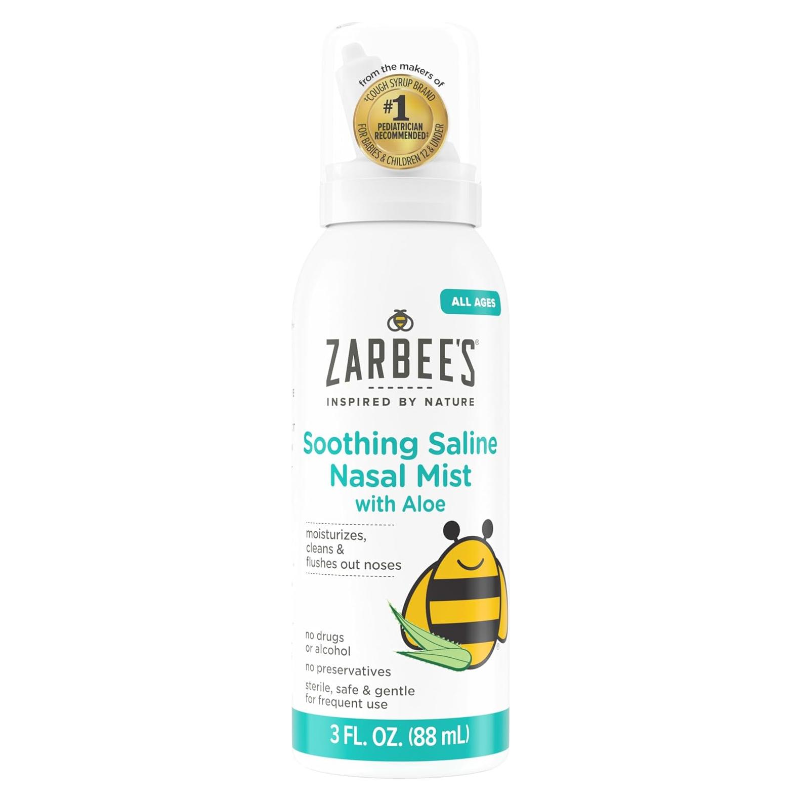 Mist nasal salino Zarbee con aloe 85g para todas las edades