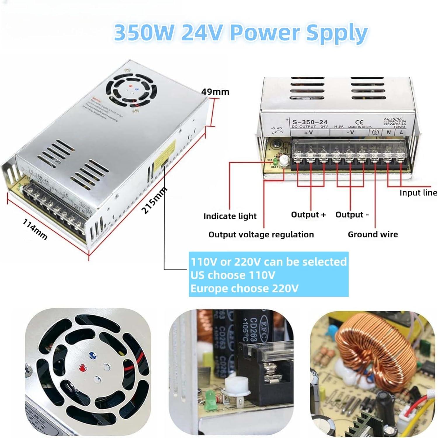 Kit Controlador CNC 3 Ejes TOSEASTARS Motor Nema23 3Nm