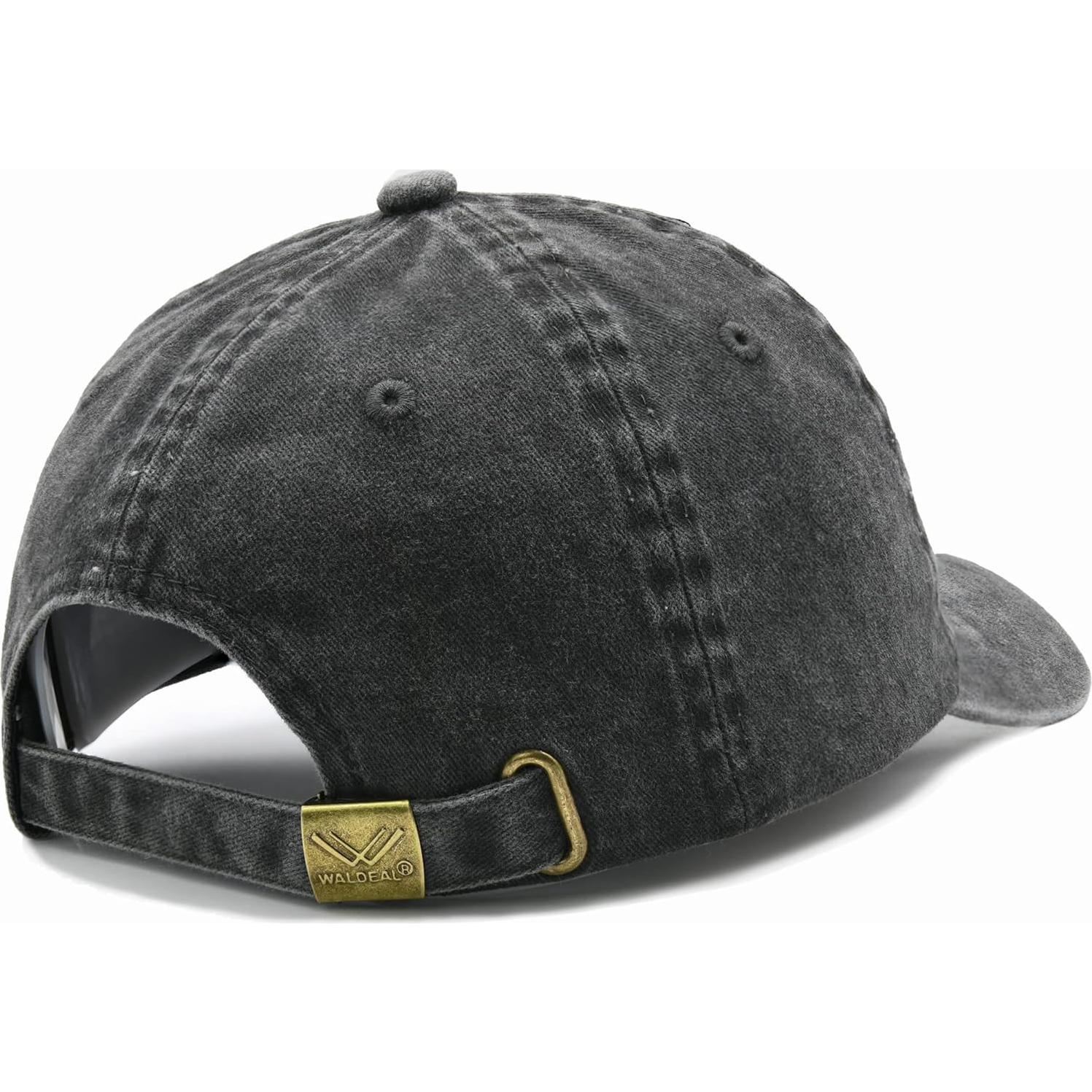 Gorra de Pickleball Ajustable Bordada 100% Algodón Negra