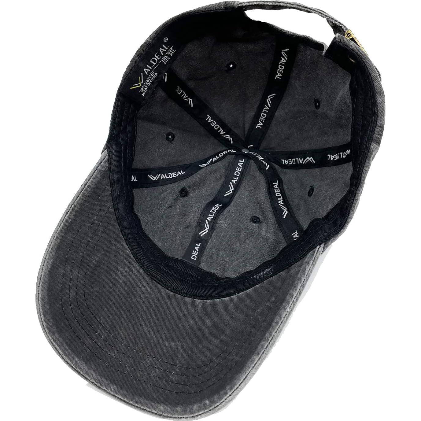 Gorra de Pickleball Ajustable Bordada 100% Algodón Negra