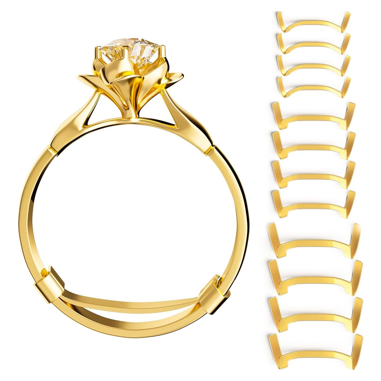 Conjunto de 12 Protectores de Anillo de Metal ELETIUO - 3 Tamaños