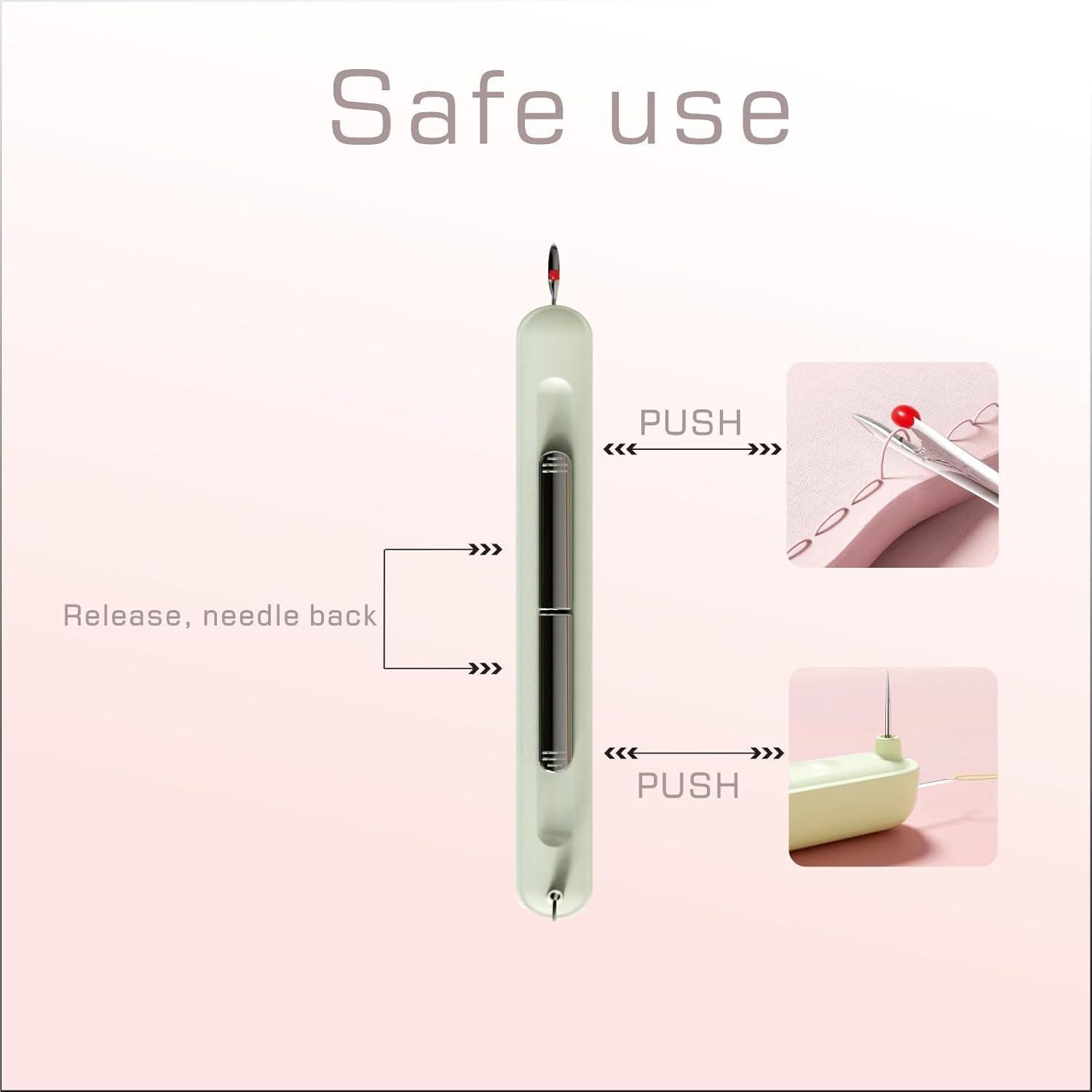 Enhebrador de Aguja y Desgarrador 2 en 1 BHLBarley Verde