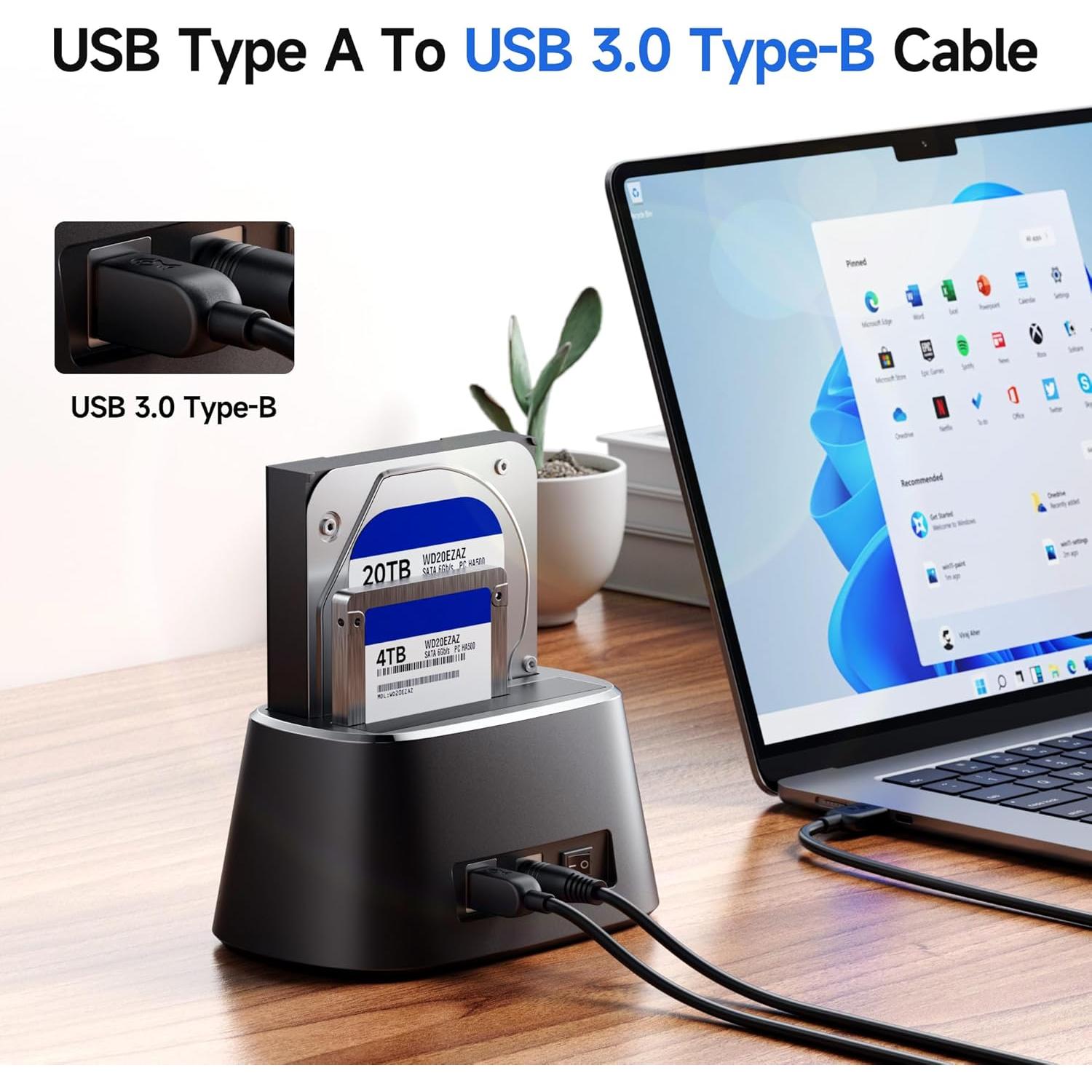 Cable USB 3.0 A a B 0.91m Cable Matters Negro 5Gbps