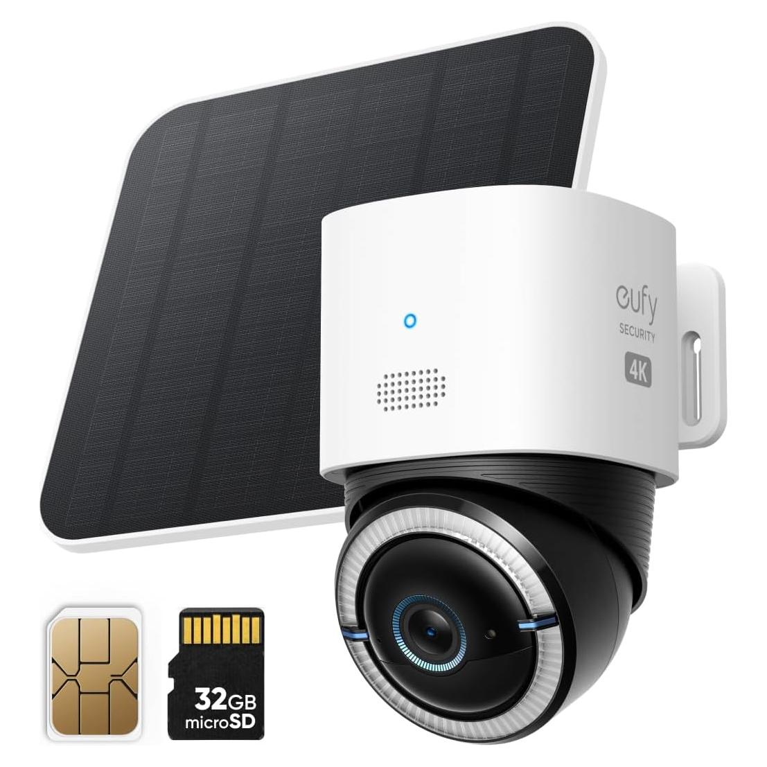 Cámara de Seguridad Eufy 4G LTE S330 4K Solar Inalámbrica