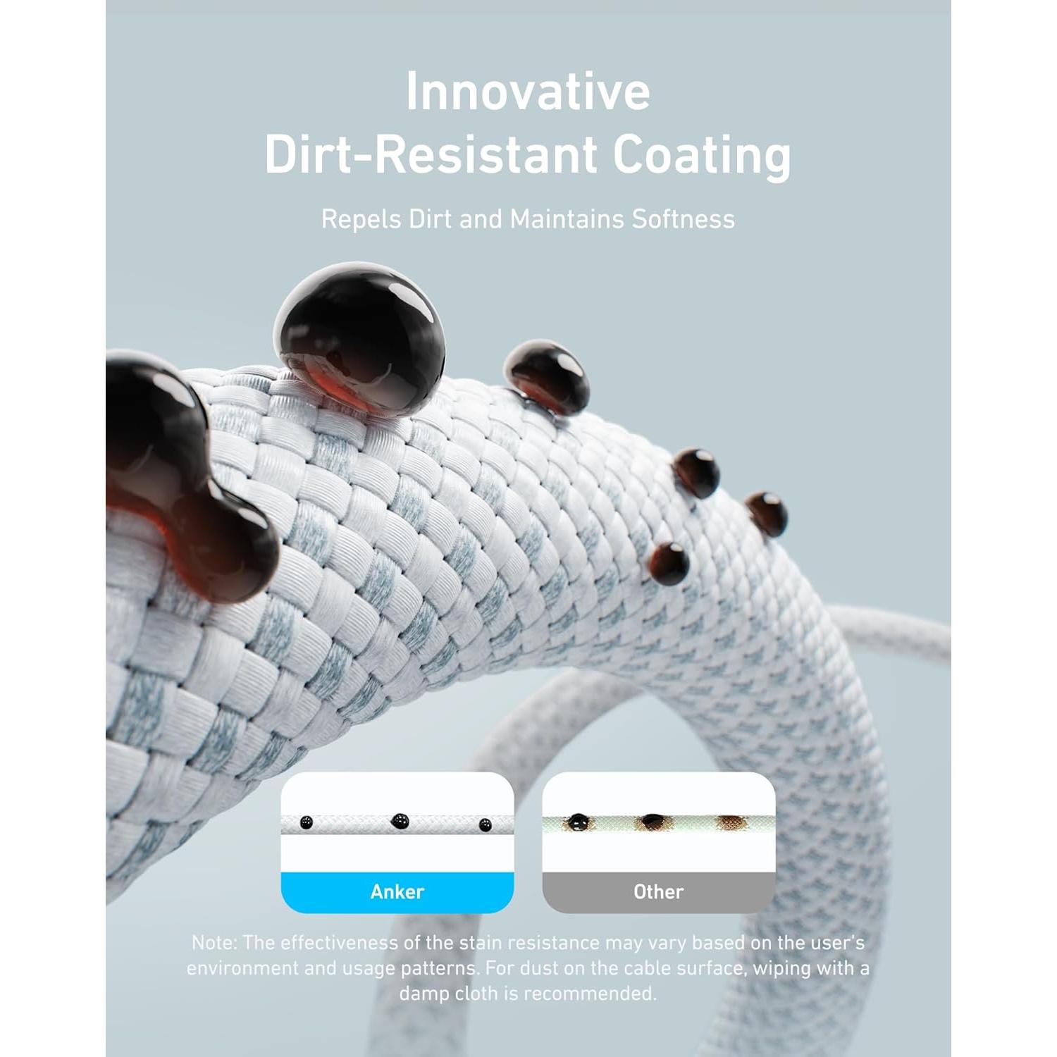 Cable USB-C a USB-C Anker Zolo 240W Trenzado 0.91m Negro