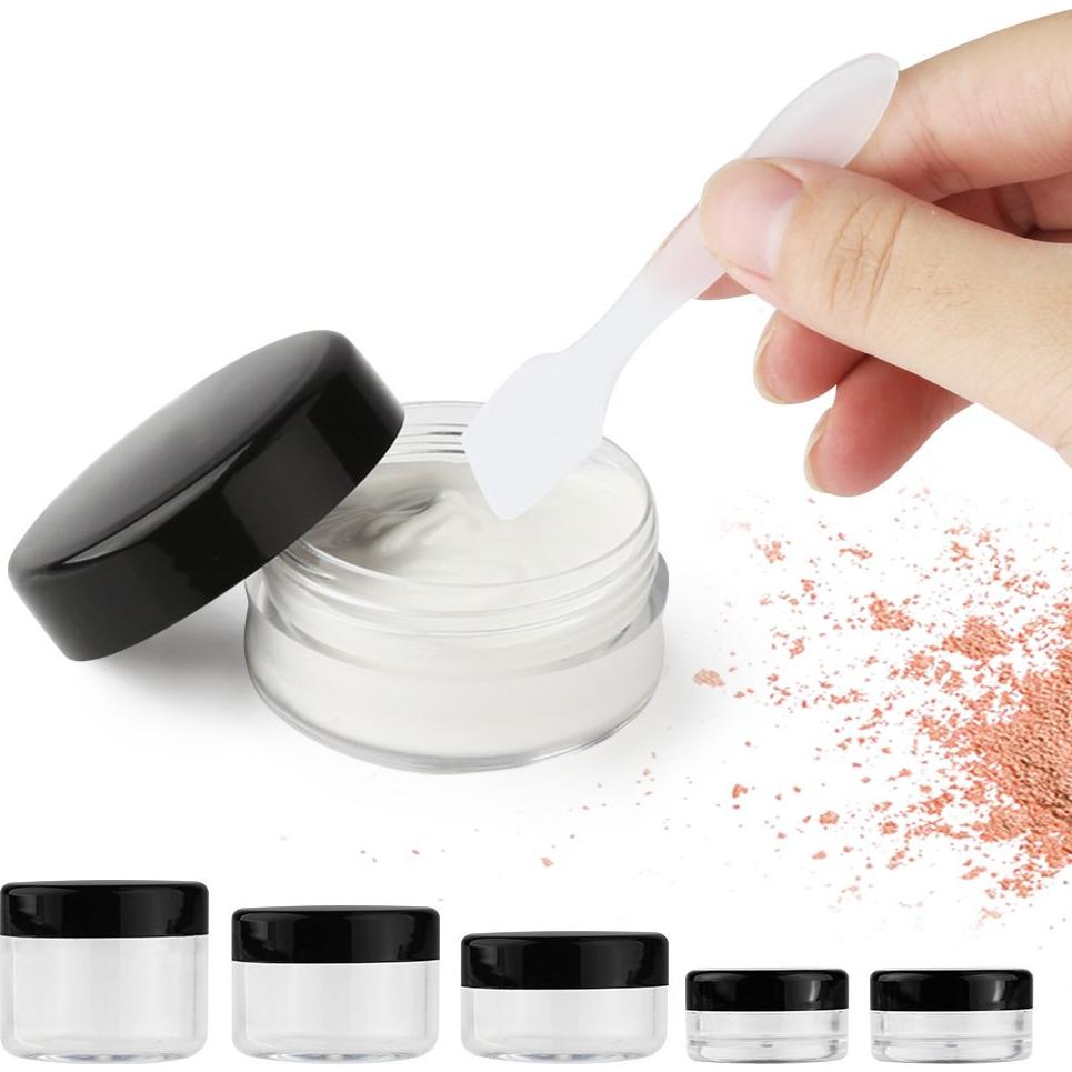 Accmor 10 Contenedores de Maquillaje Viaje 3-20g con Espátulas