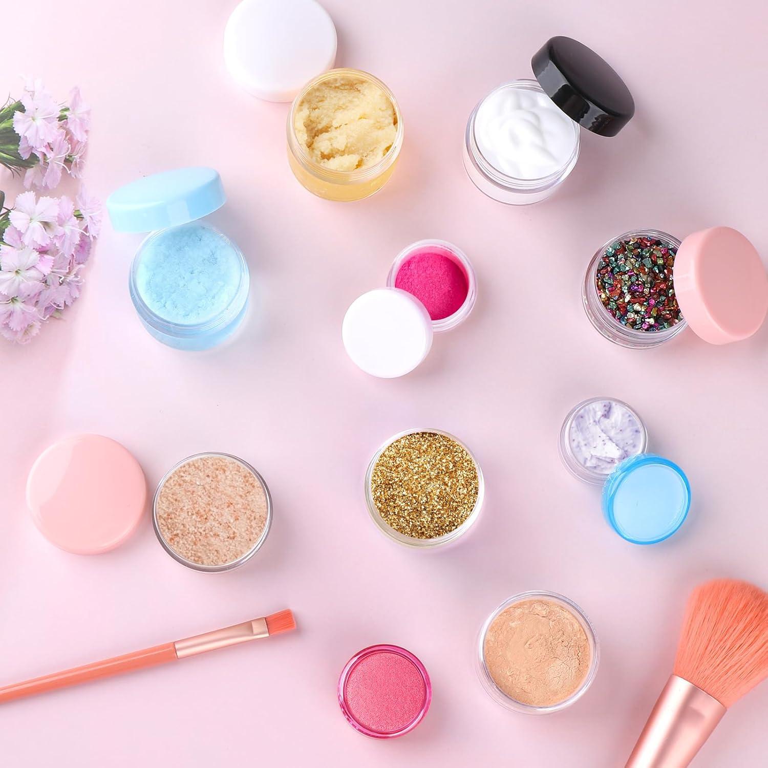 Accmor 10 Contenedores de Maquillaje Viaje 3-20g con Espátulas