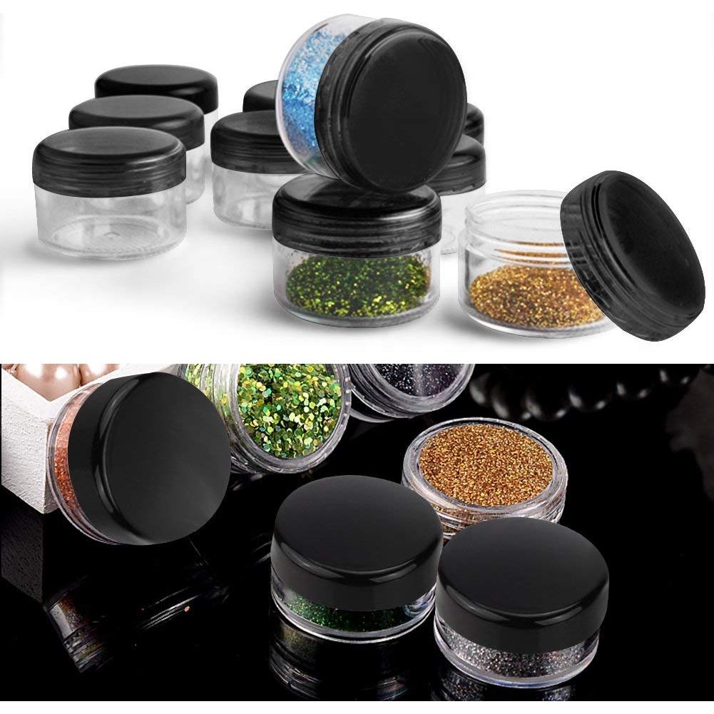 Accmor 10 Contenedores de Maquillaje Viaje 3-20g con Espátulas