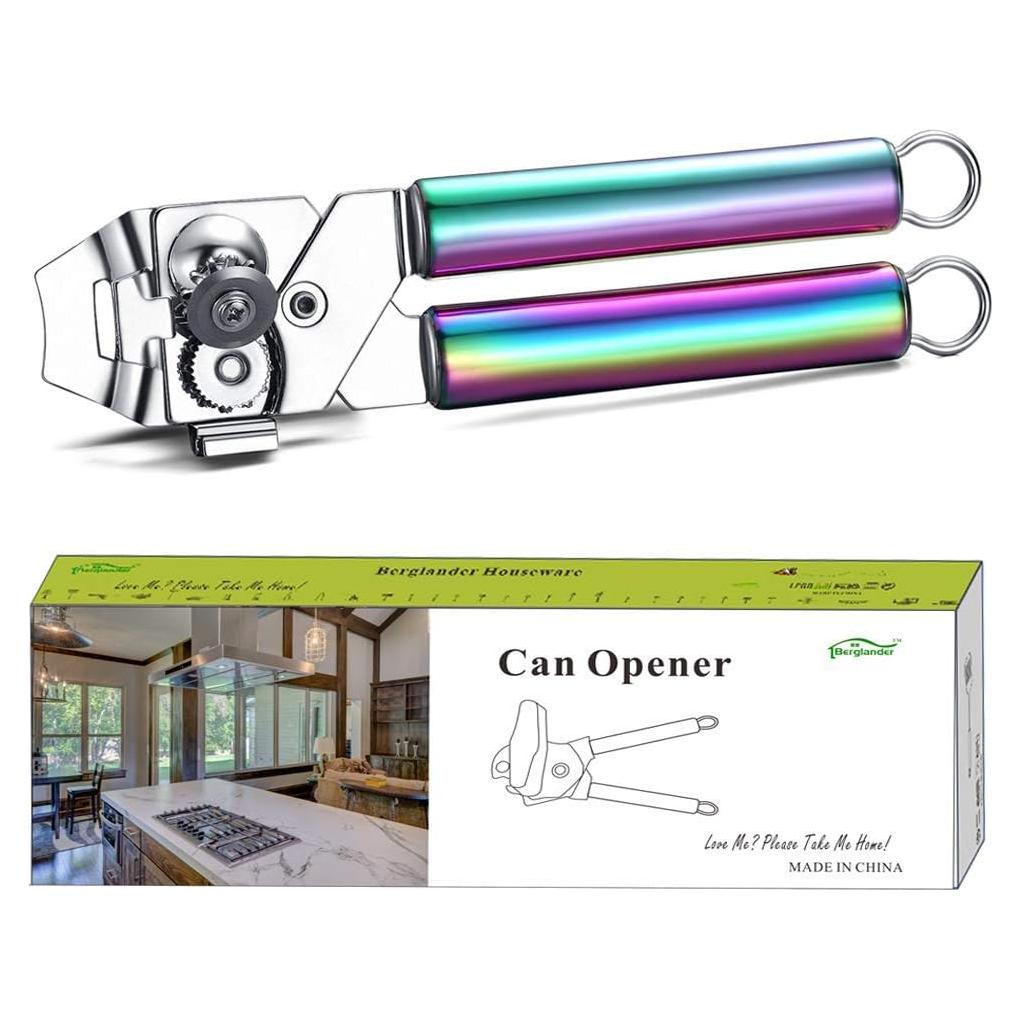 Abrelatas Manual Berglander de Acero Inoxidable Arcoíris