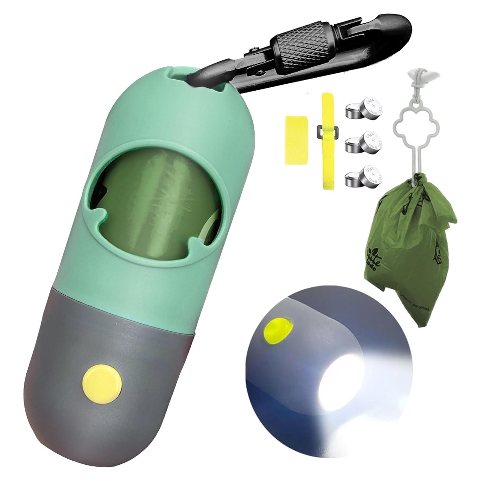 Dispensador de bolsas para excremento de perro Infinite Node con linterna LED