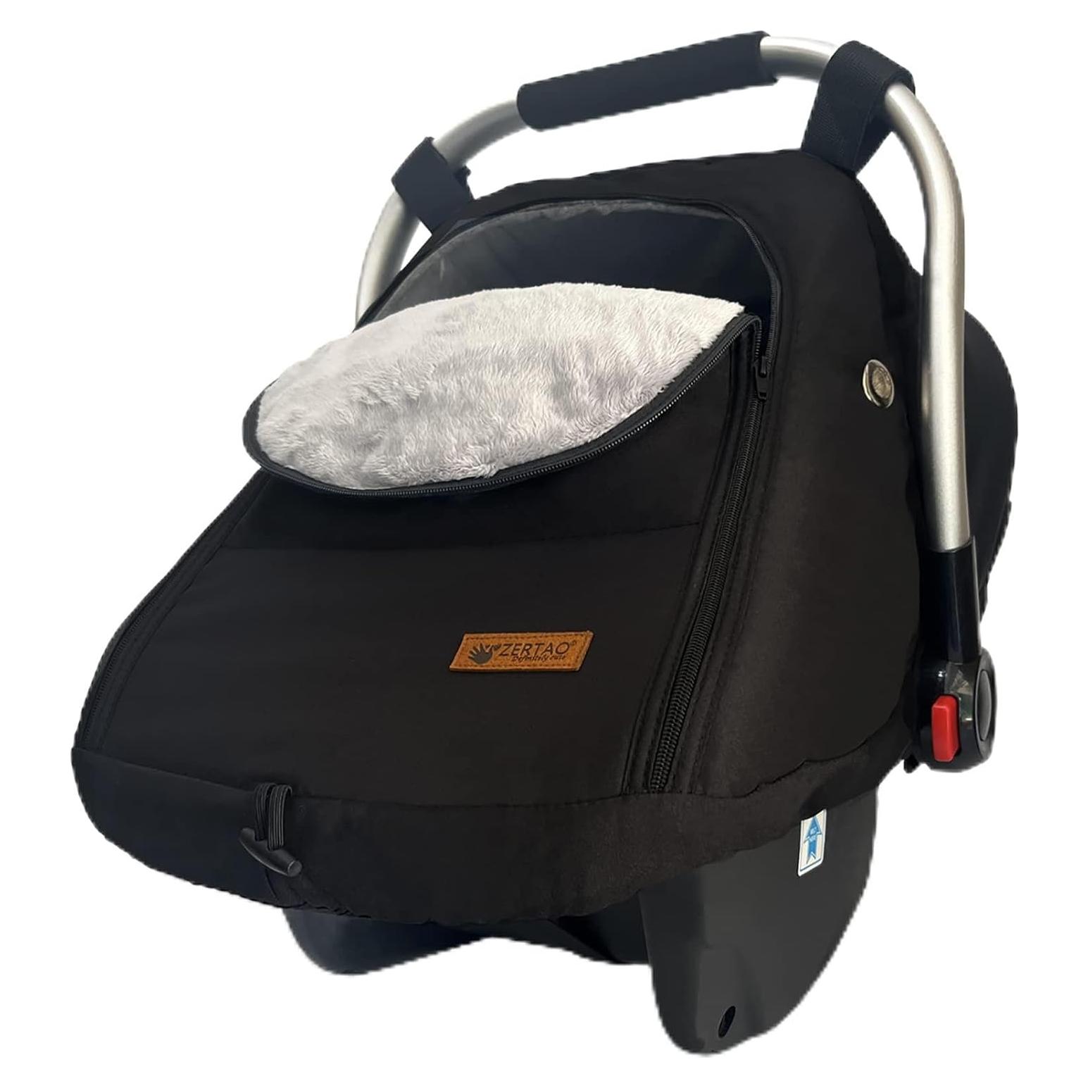Funda para Asiento de Auto ZERTAO Invierno Bebés Negra