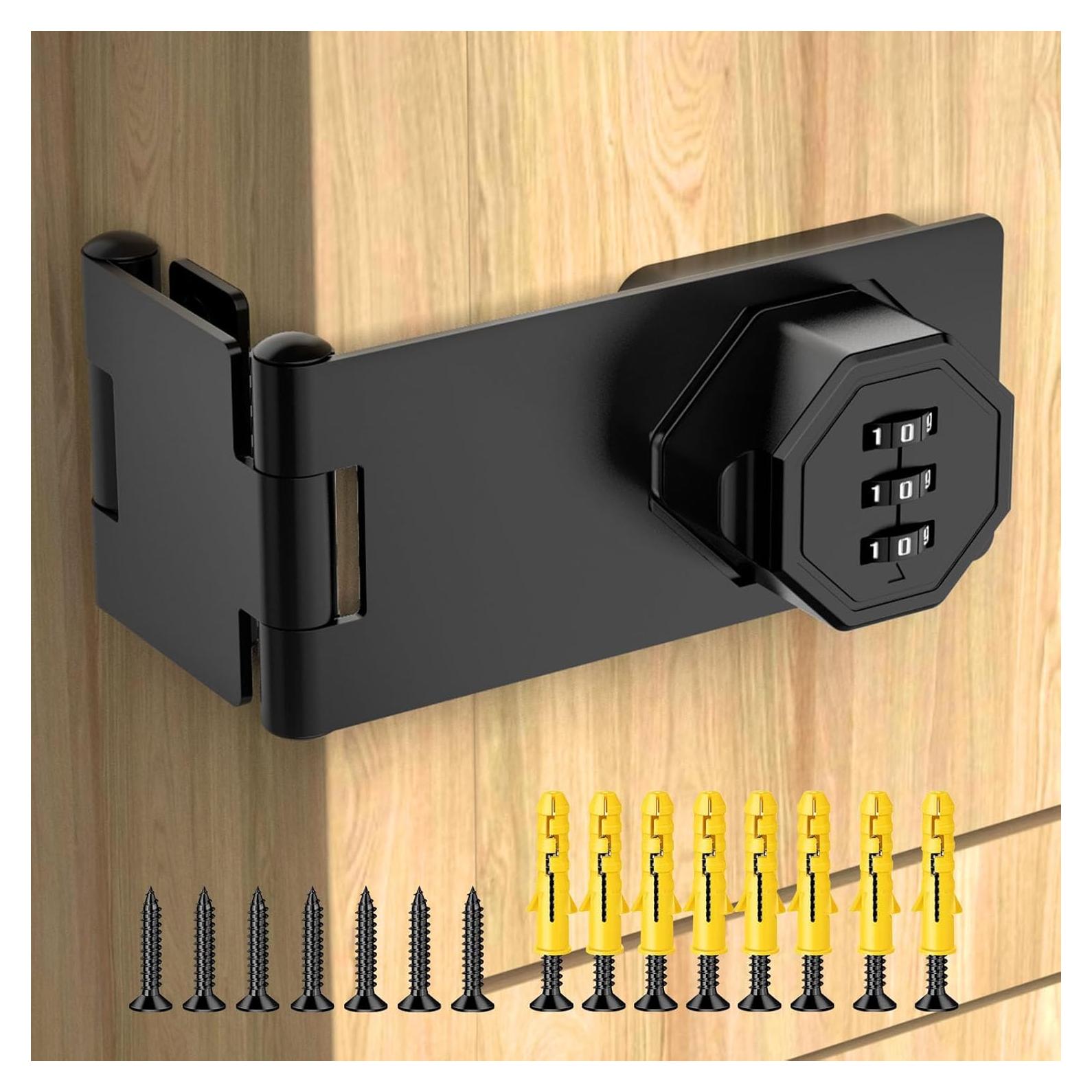 Cerradura de gabinete YogePote 90° combinación negra