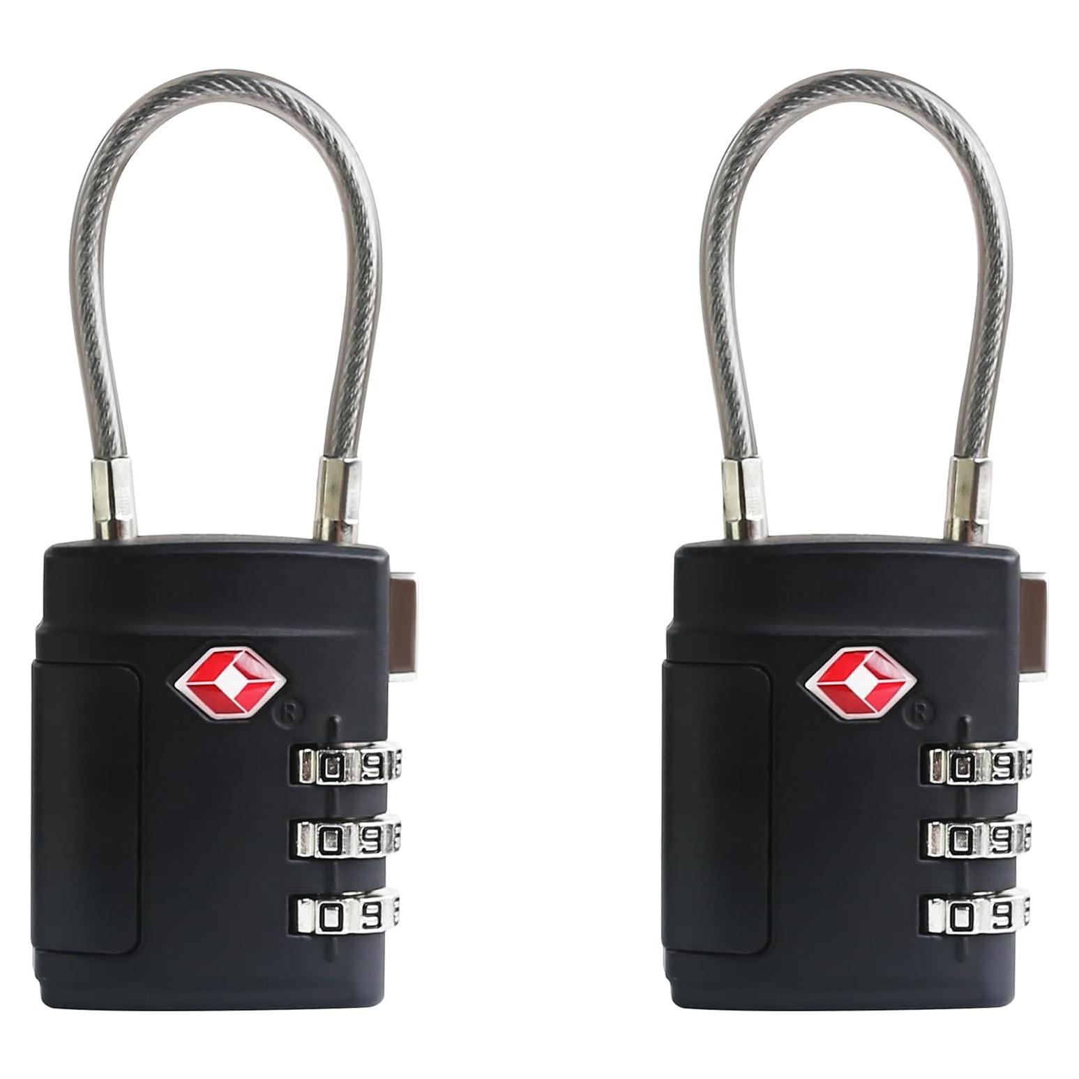 Candado de Combinación TSA UP Security Negro Compacto