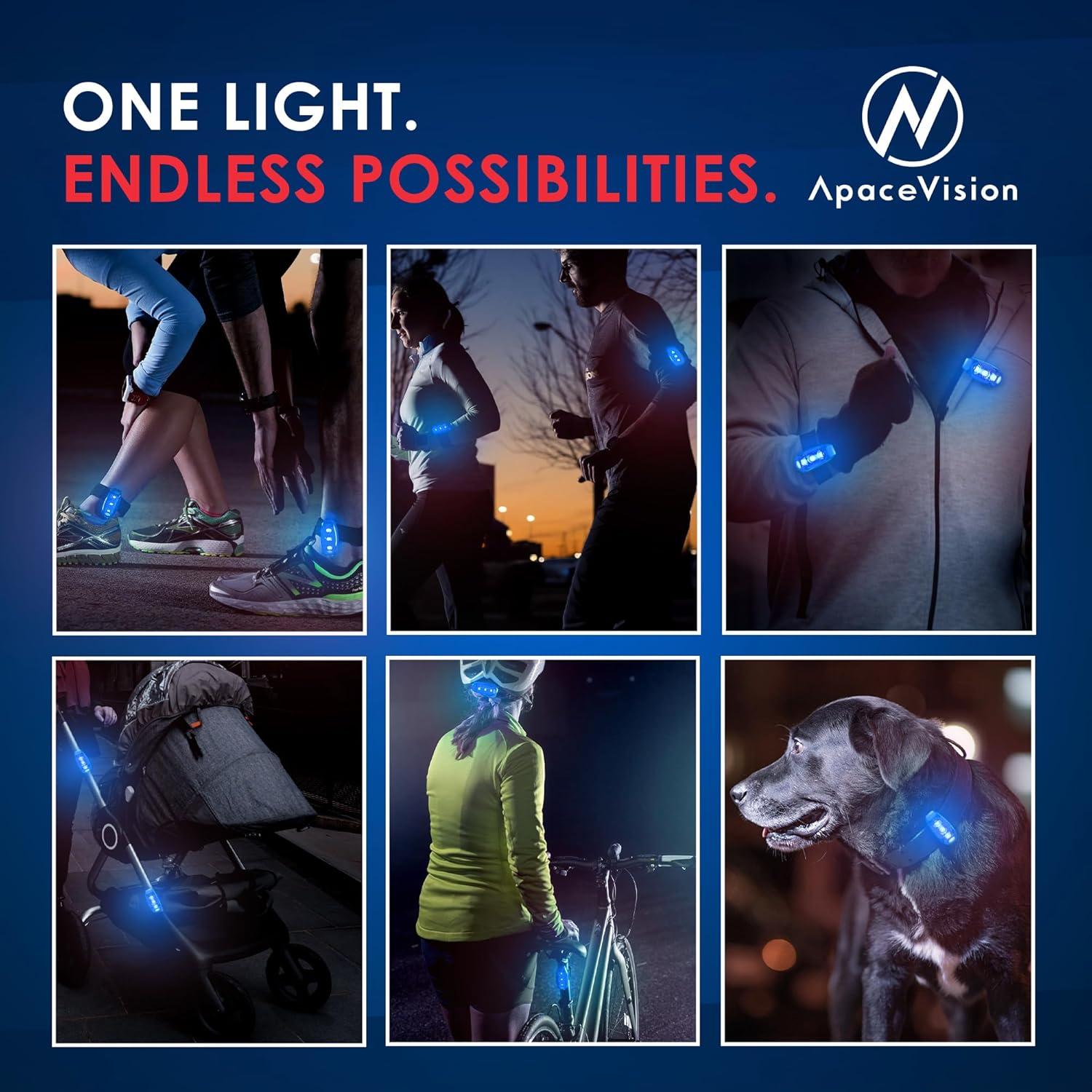 Luces de Seguridad LED Apace EverLightFX Recargables USB - 2 Piezas