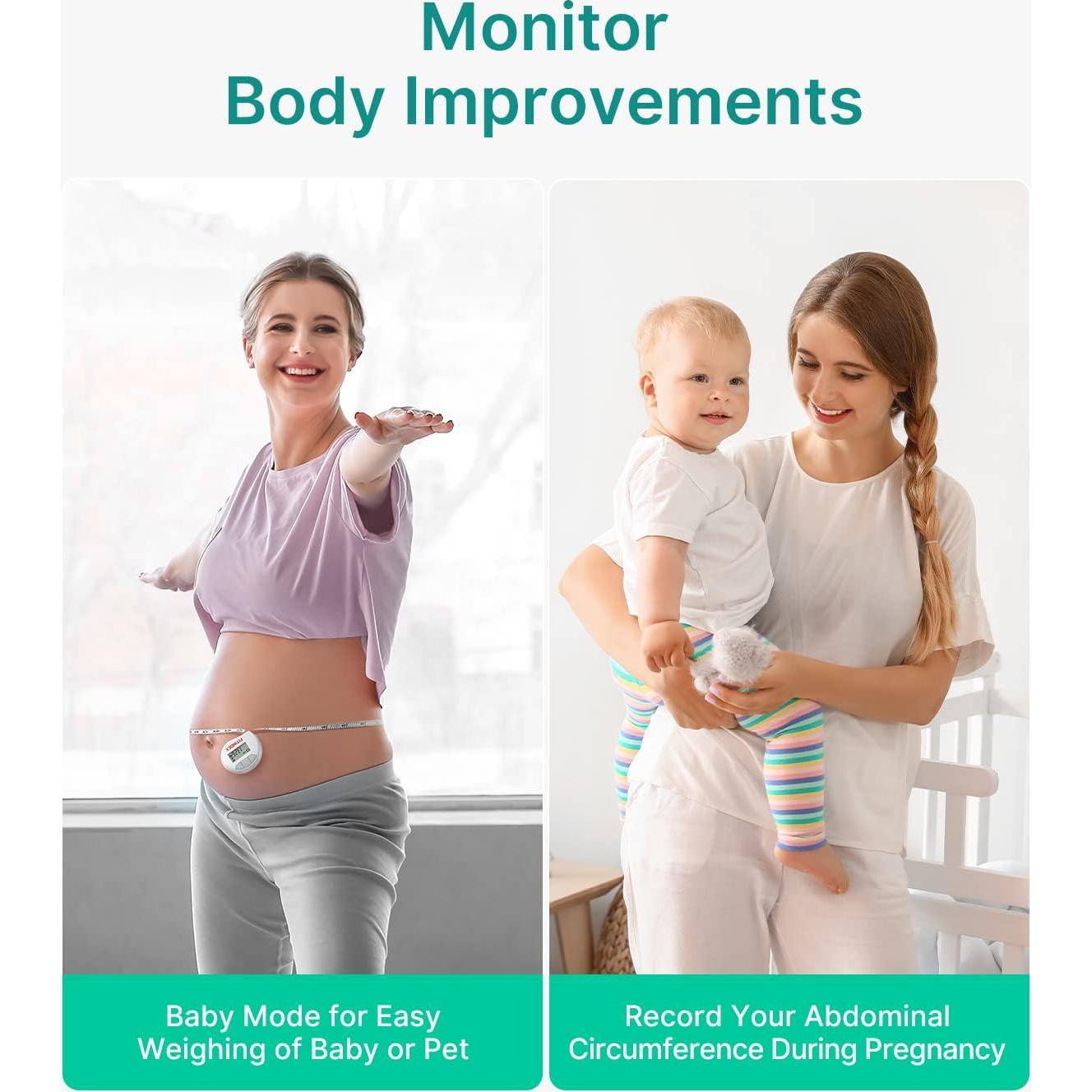 Báscula Inteligente FITINDEX y Cinta Métrica Digital 180kg