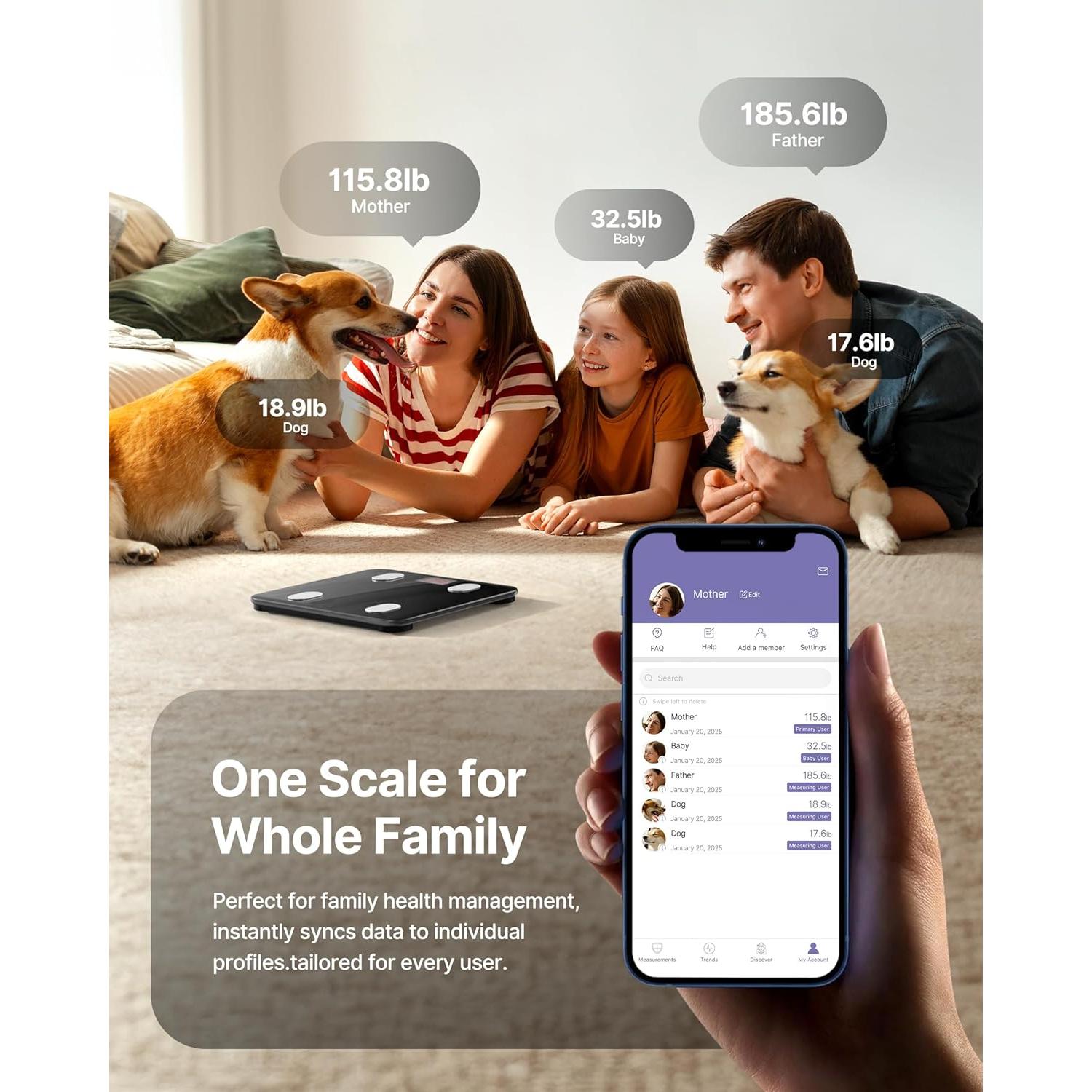 Báscula Inteligente FITINDEX 180kg con Bluetooth y App