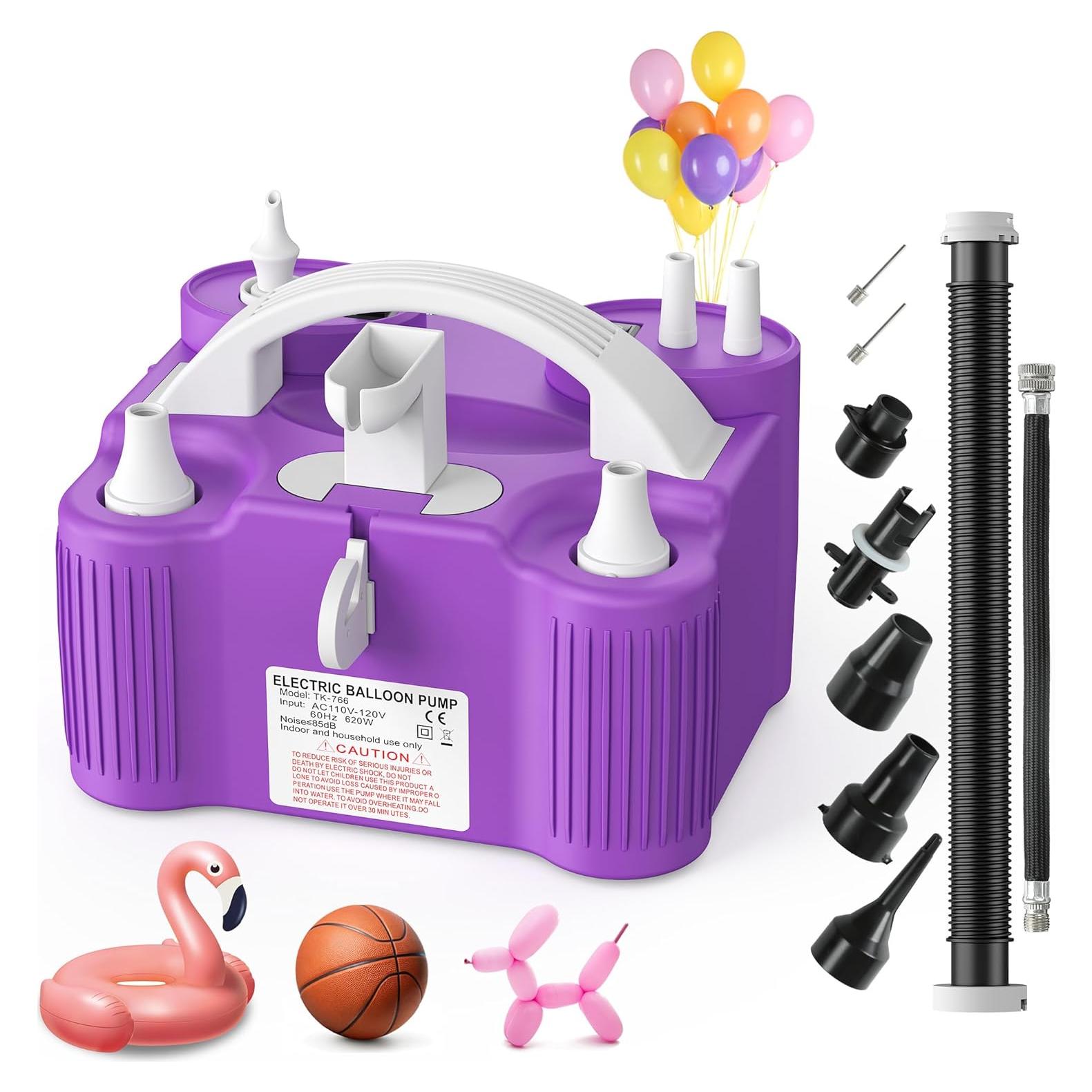 Bomba eléctrica Wotalk TK-766 4 en 1 para globos y más