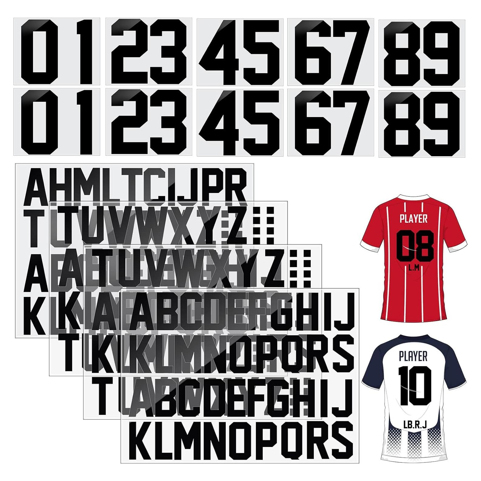 Set Letras y Números de Hierro Outus 216 Pcs Negro 8" y 2"