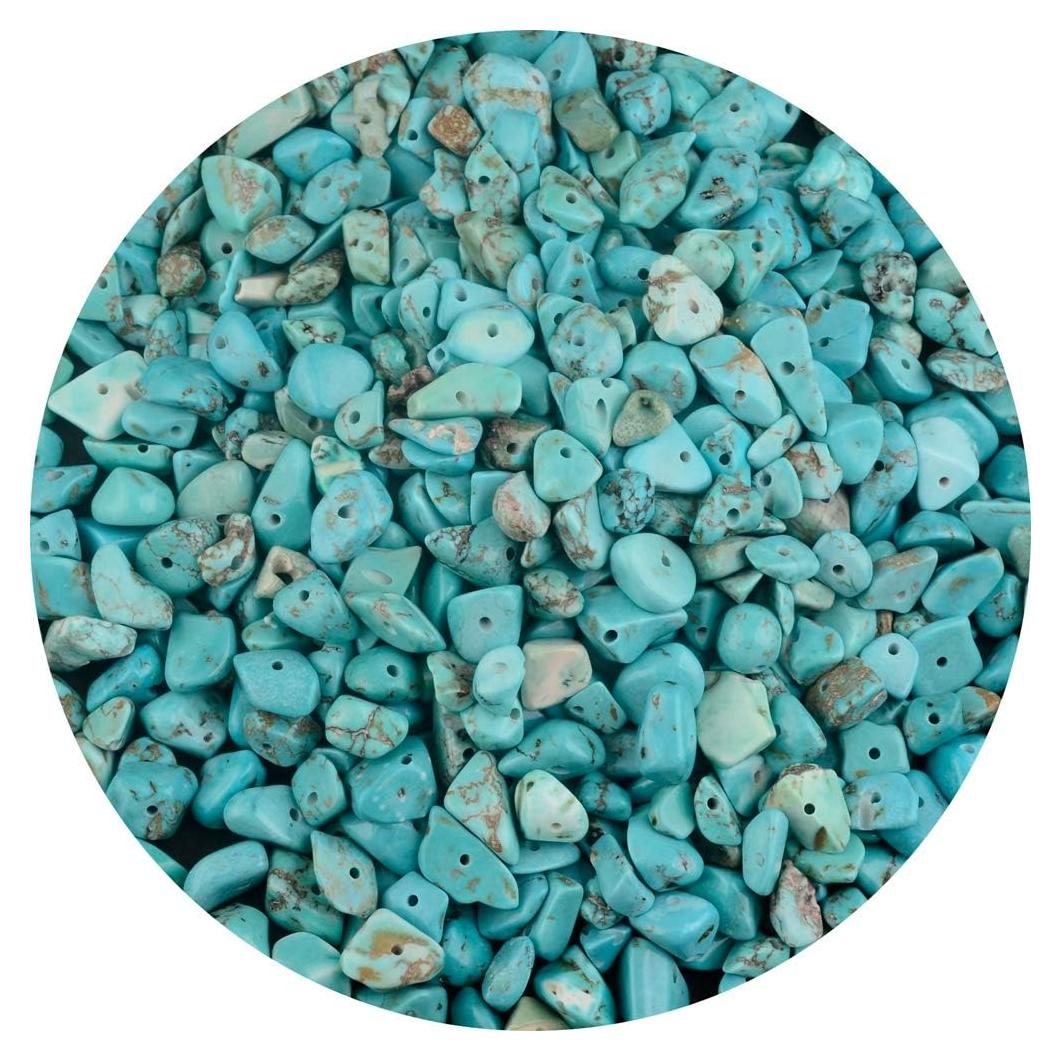 Cuentas de Piedra Chip Turquesa 5-8mm 400 Piezas DIY Joyería