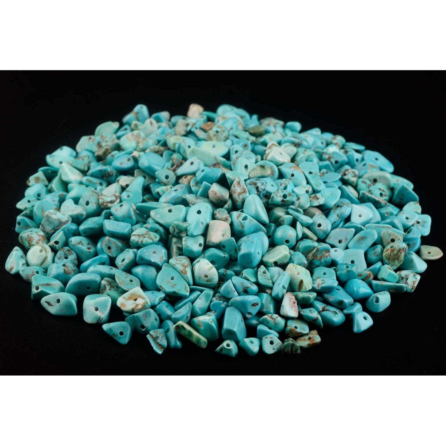 Cuentas de Piedra Chip Turquesa 5-8mm 400 Piezas DIY Joyería