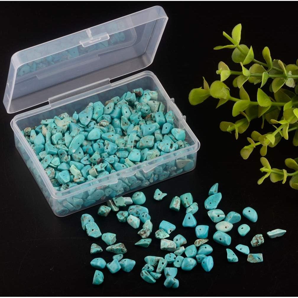 Cuentas de Piedra Chip Turquesa 5-8mm 400 Piezas DIY Joyería