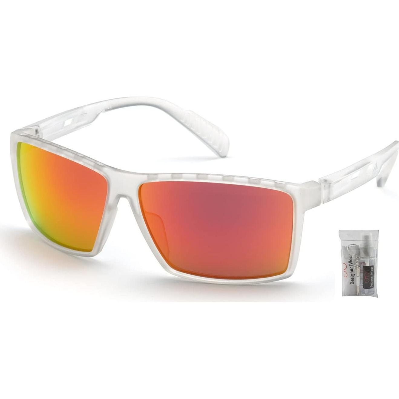 Gafas de sol rectangulares Adidas SP0010 para hombres + Kit iWear
